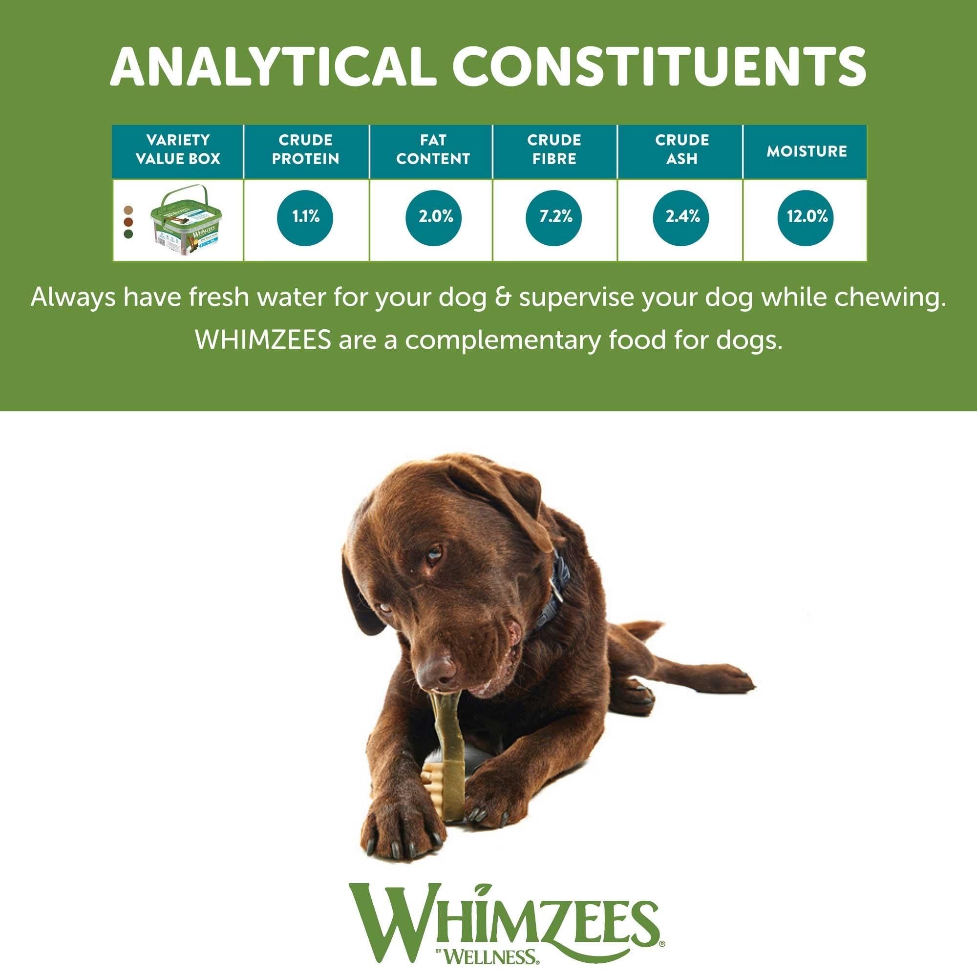 WHIMZEES Variety Box Dental Sticks - 56 Pieces, Size S for Small Dogs, Natural & Grain Free 4
