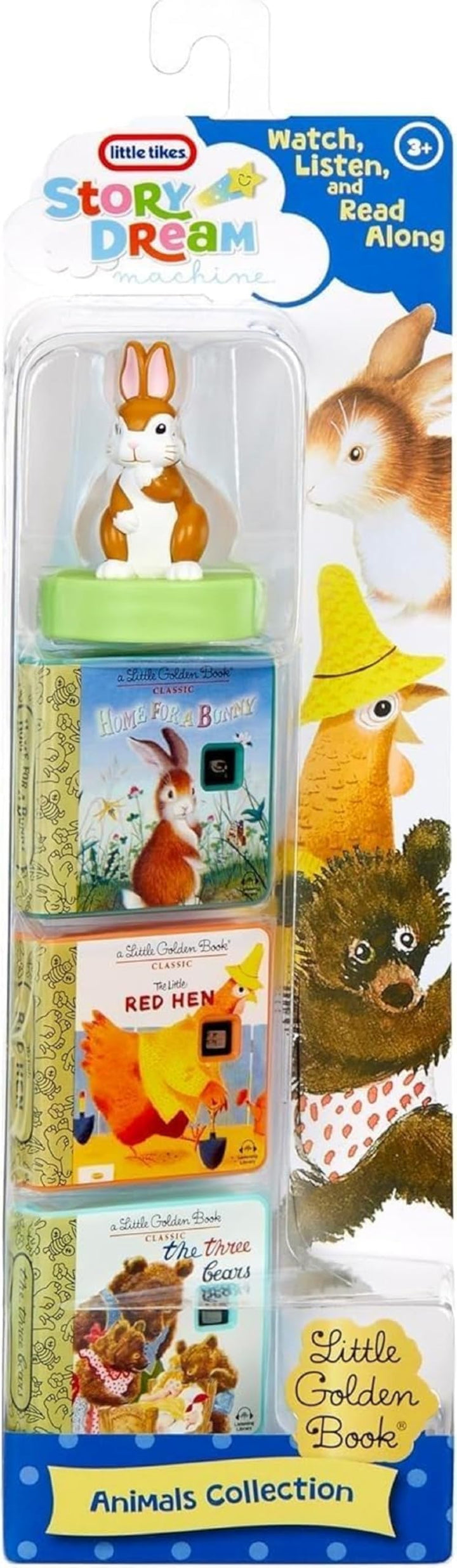 Little Tikes Little Golden Books Animals Collection for Story Dream Machine - 3 Stories & Light Effects for Ages 3+