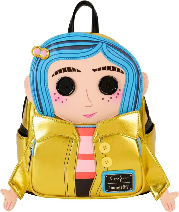 Loungefly Coraline 15th Anniversary Laika Doll Mini Backpack (Multi, Mini)