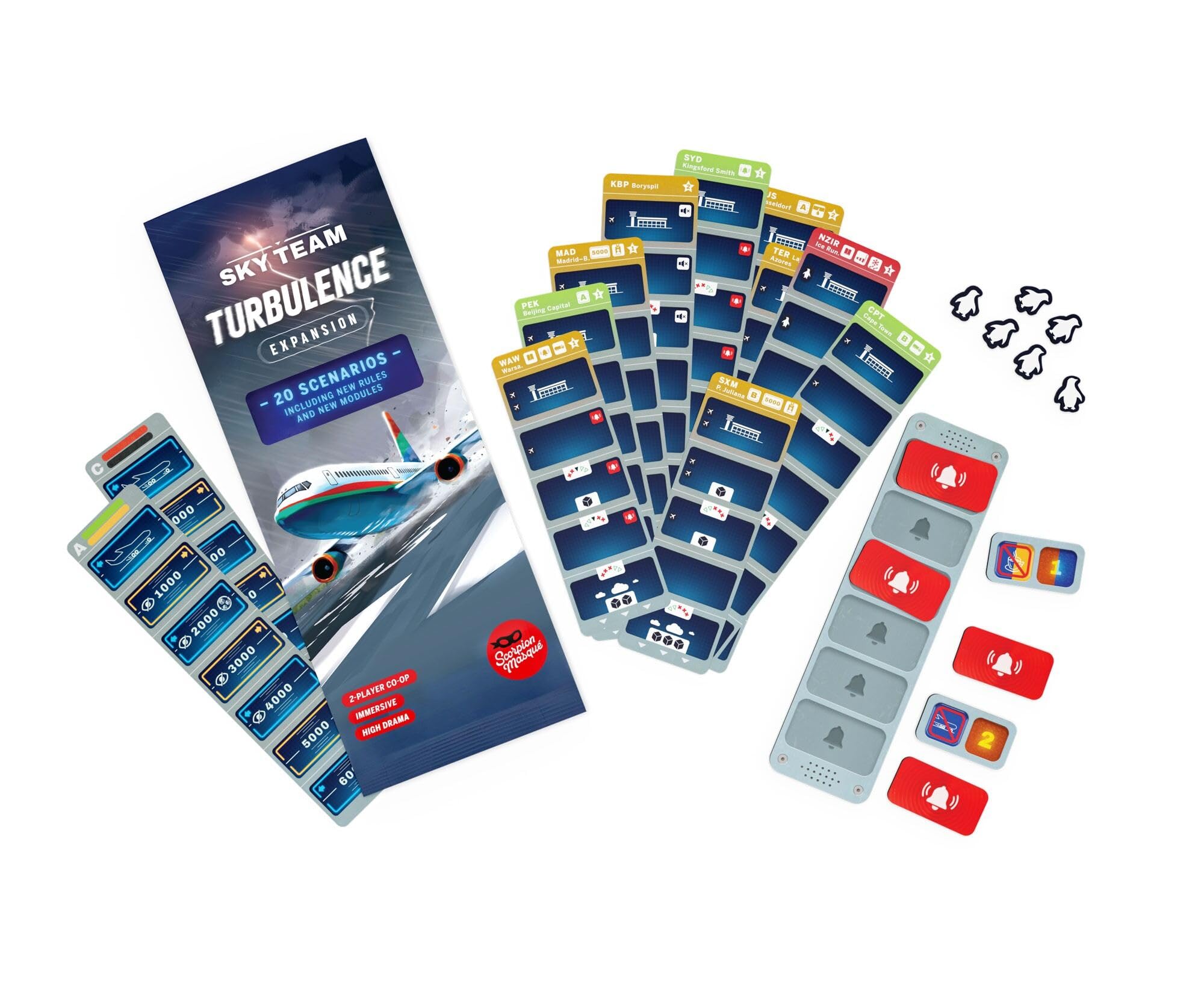 Scorpion Masqué Sky Team - Turbulence Expansion Board Game Expansion | 2 Players | Ages 12+