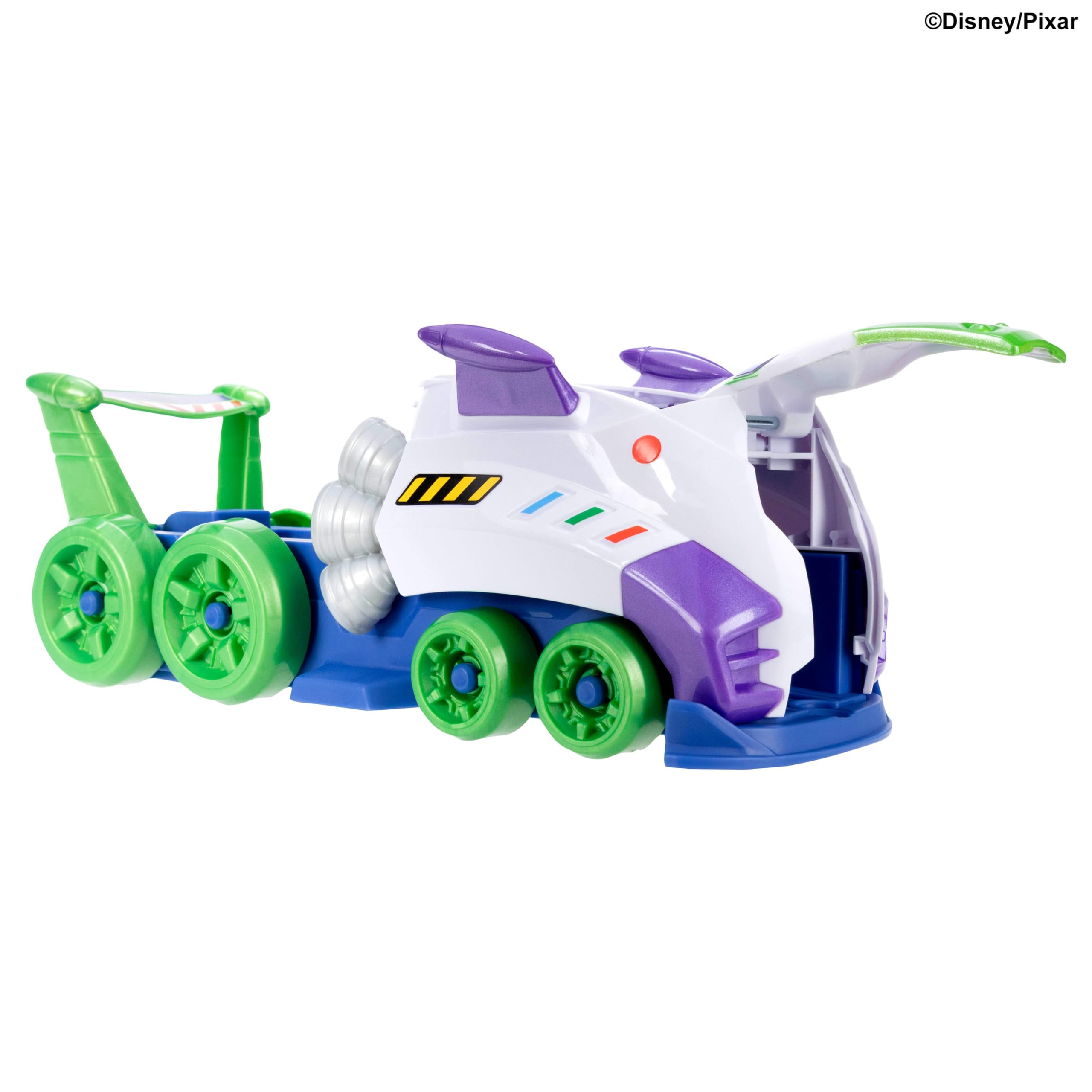 Hot Wheels Disney and Pixar Hi-Tech Buzz Lightyear Launcher & Haul Vehicle | Age 4+ 6