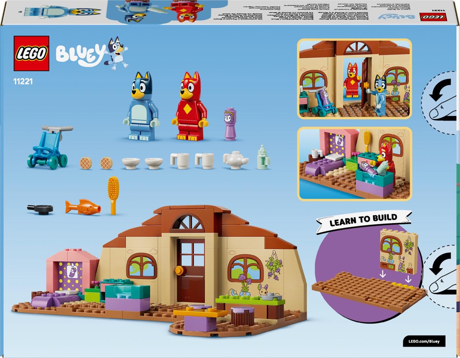 LEGO Bluey School Building Set with Rusty and Bluey Minifigures | Ages 4+ 7