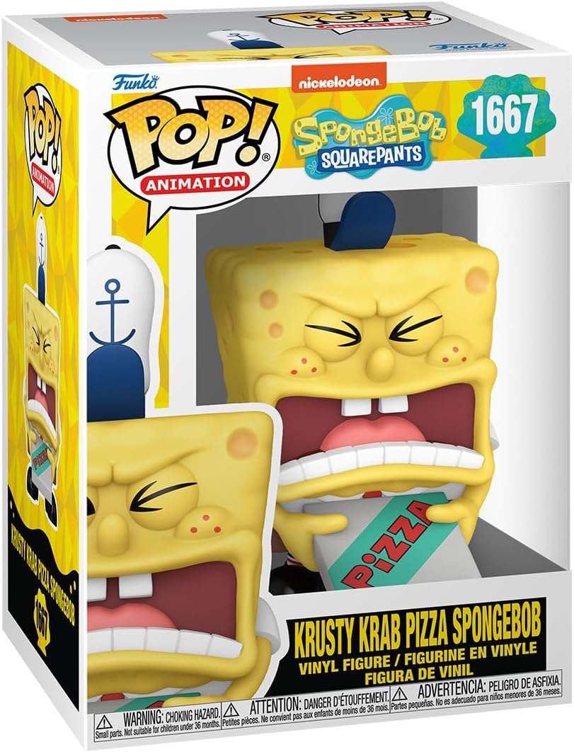 Funko Pop! Plush: SpongeBob SquarePants 25th Anniversary - SpongeBob with Pizza Vinyl Figure 1