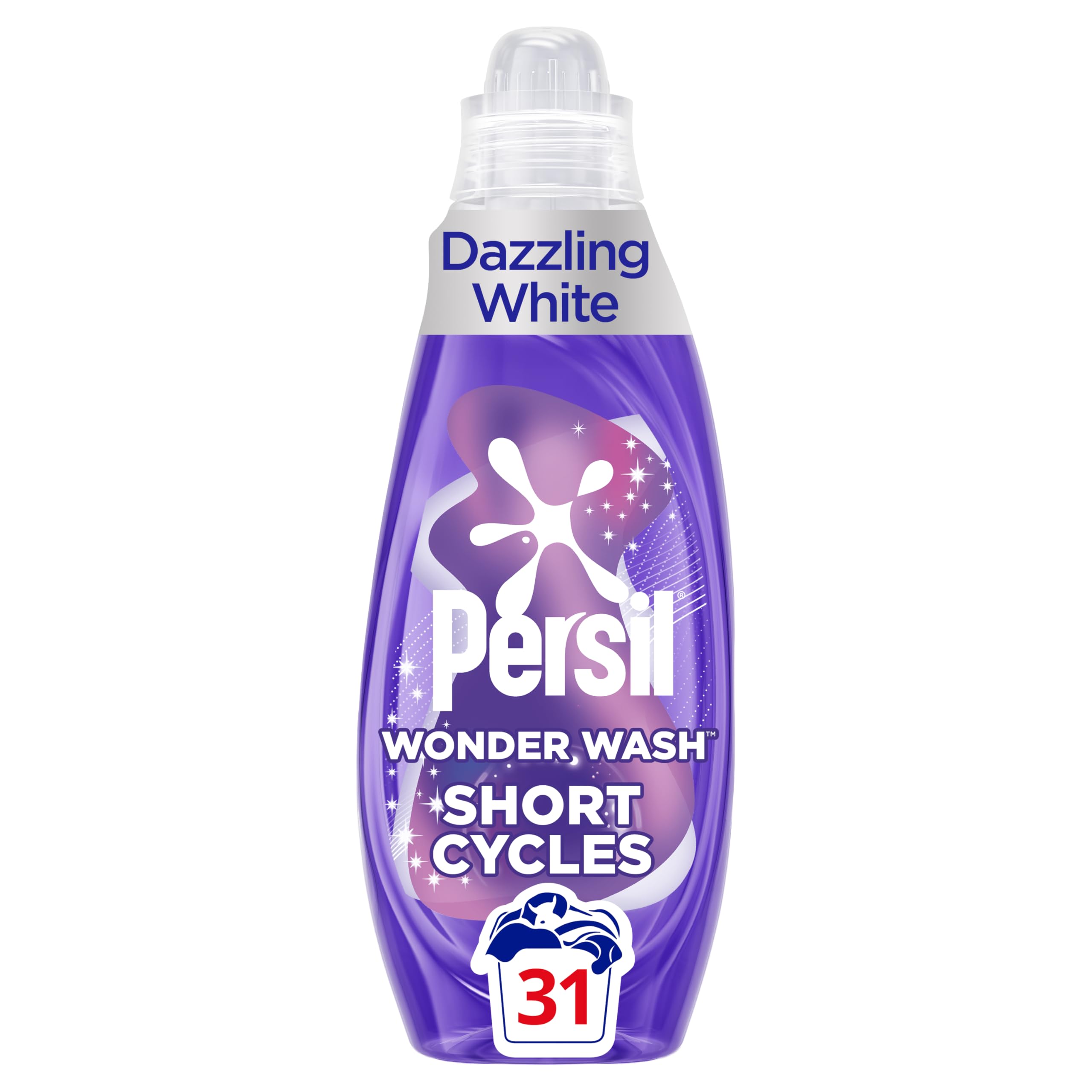Persil Wonder Wash Dazzling White Liquid Detergent - Brightens Whites | 31 Washes (837 ml) 1