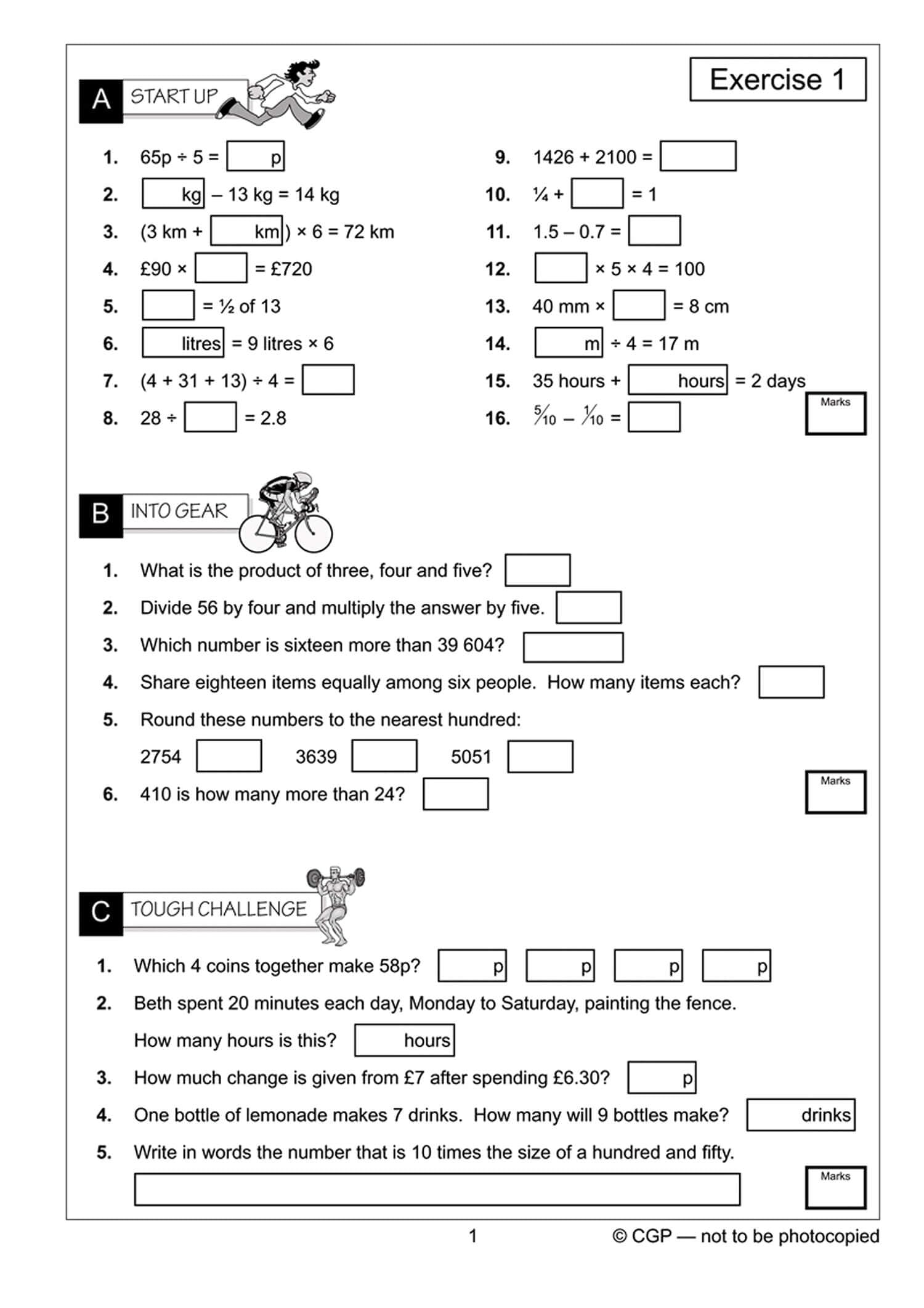 CGP KS2 Mental Maths Workout - Year 5 | Paperback | Ages 9-10 2