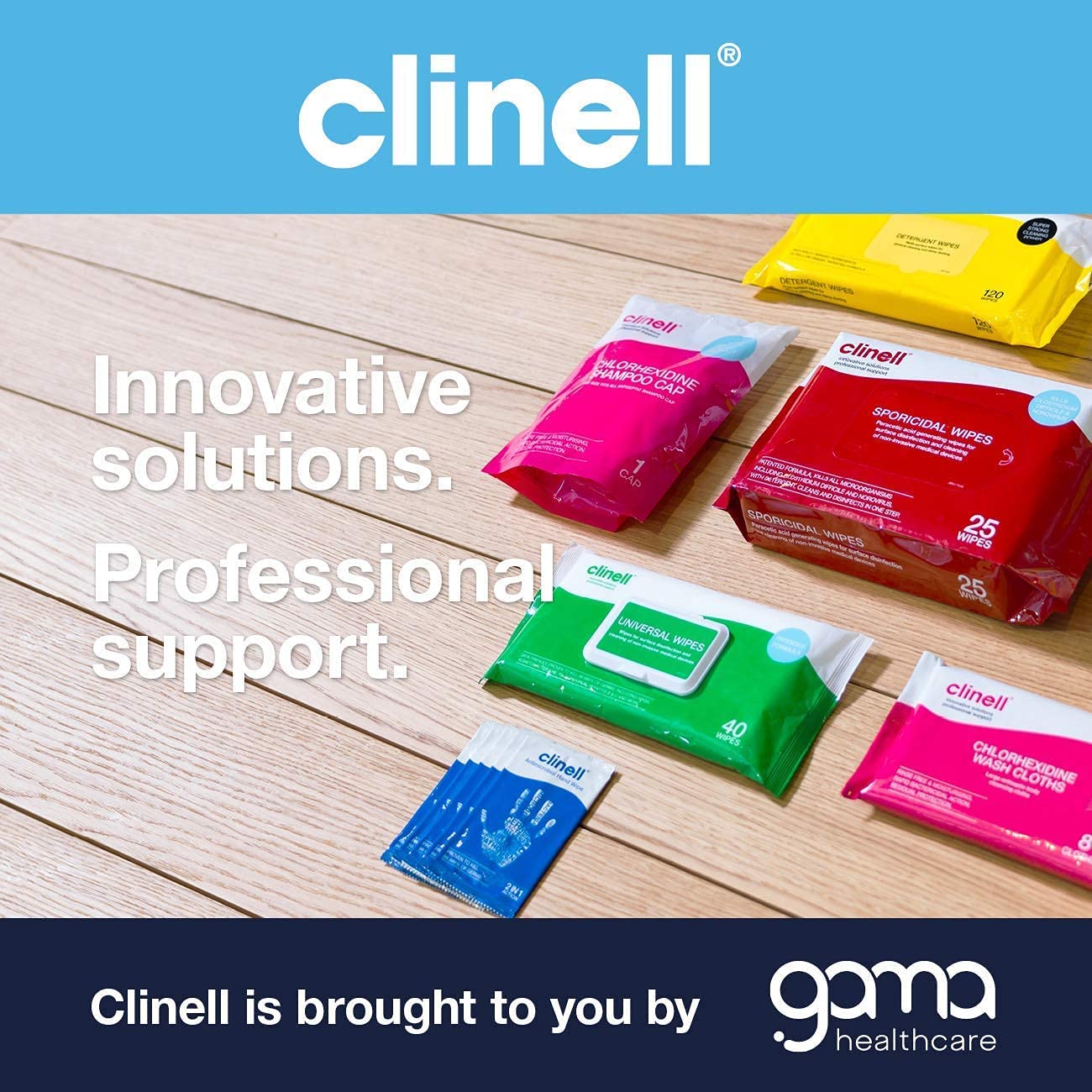 Clinell Antimicrobial Hand Wipes - Kills 99.999% Bacteria | Travel Size | 20 Packs of 8 Wipes 8