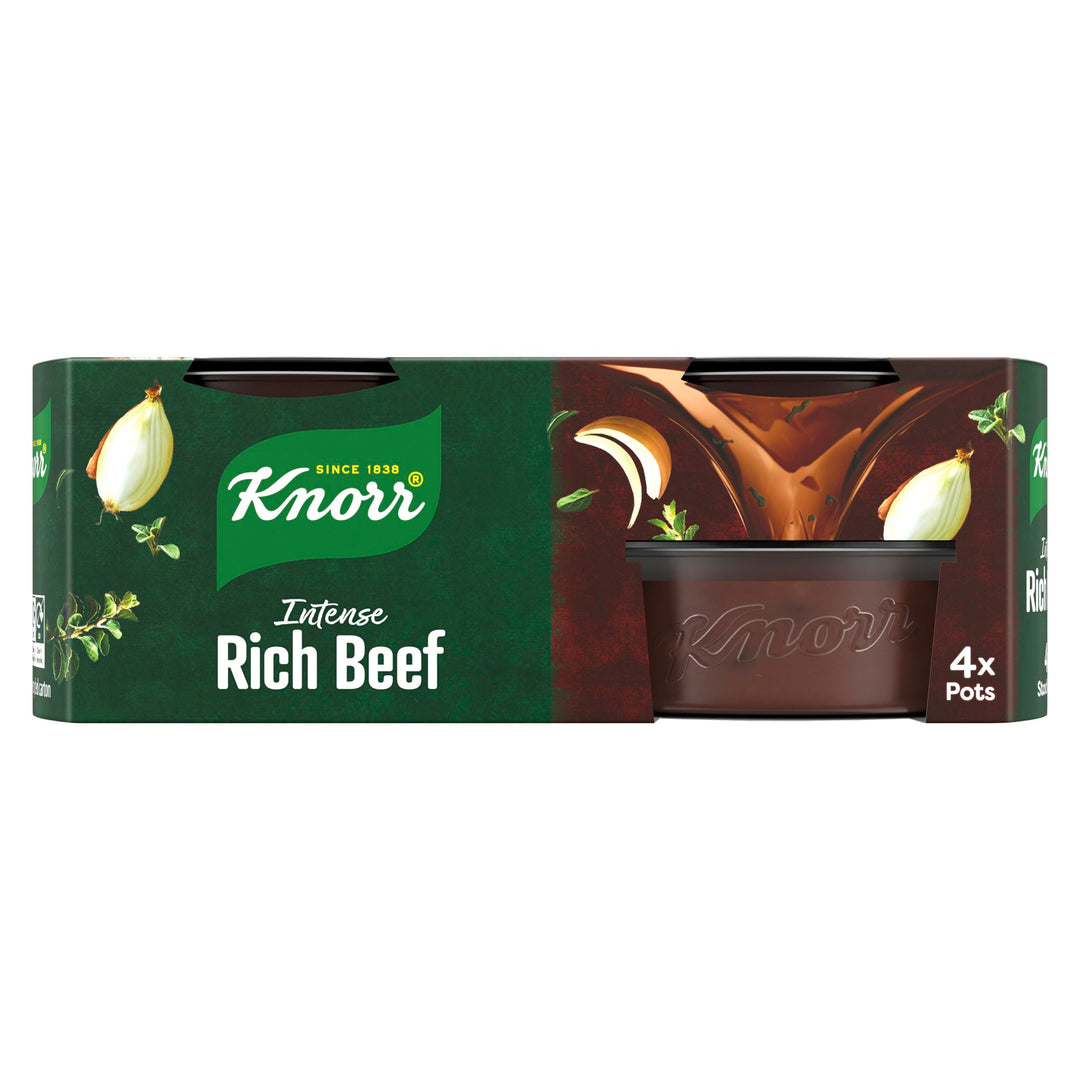 Knorr Rich Beef Stock Pots Gluten-Free - 4 x 28g
