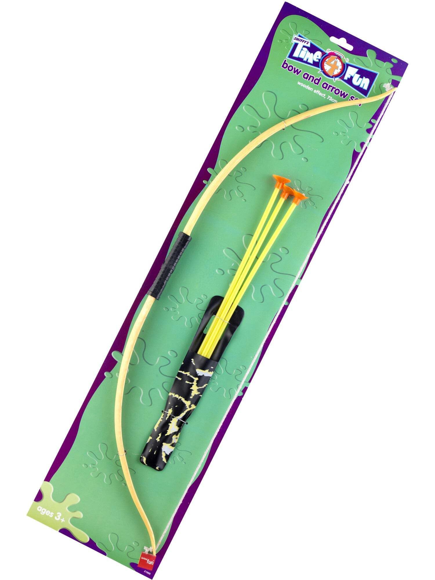 Smiffys 73 cm Wooden Effect Bow and Arrow Set | One Size | Wood Color 1