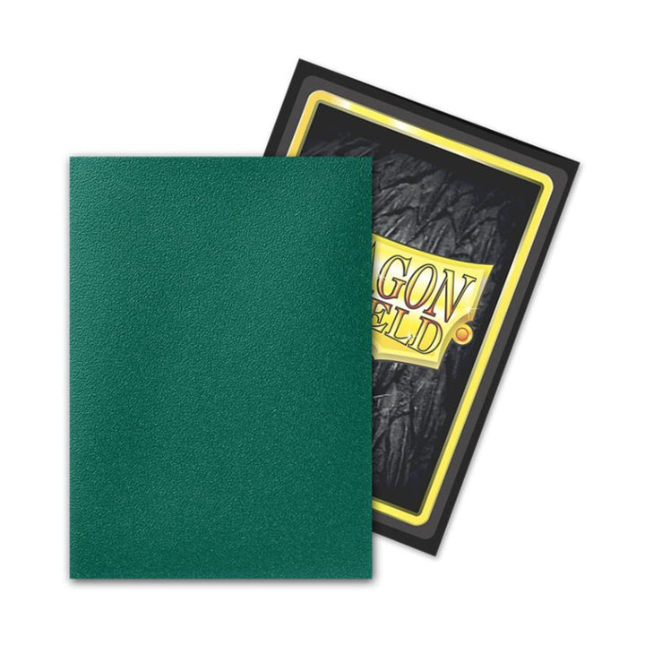 Dragon Shield Matte Dual Power Sleeves - Metallic Green - Premium Trading Card Protection