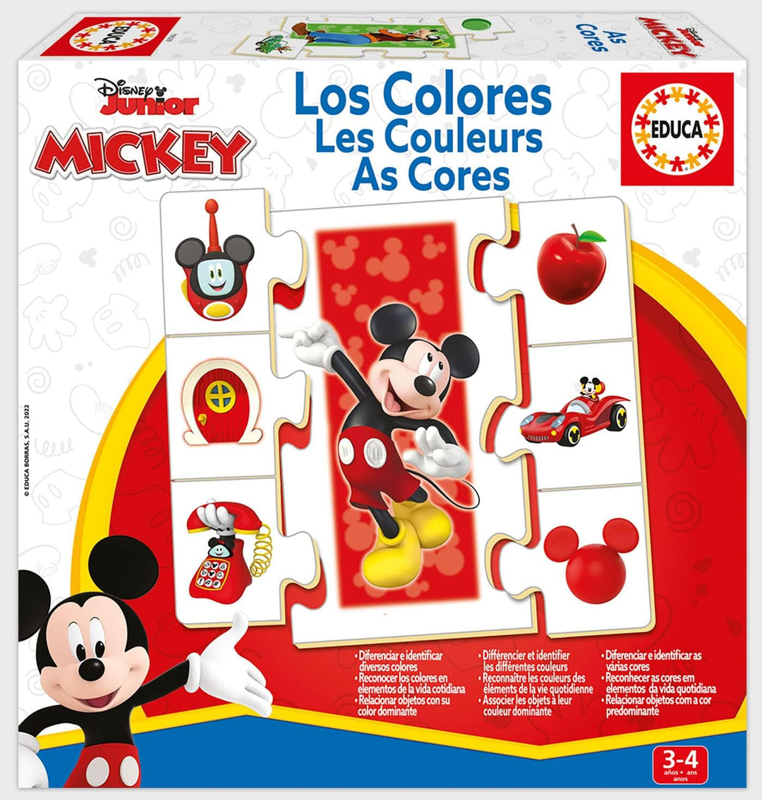 Educa - Colours with Mickey and Friends - Educa (Activity Set, Multilingual Edition)