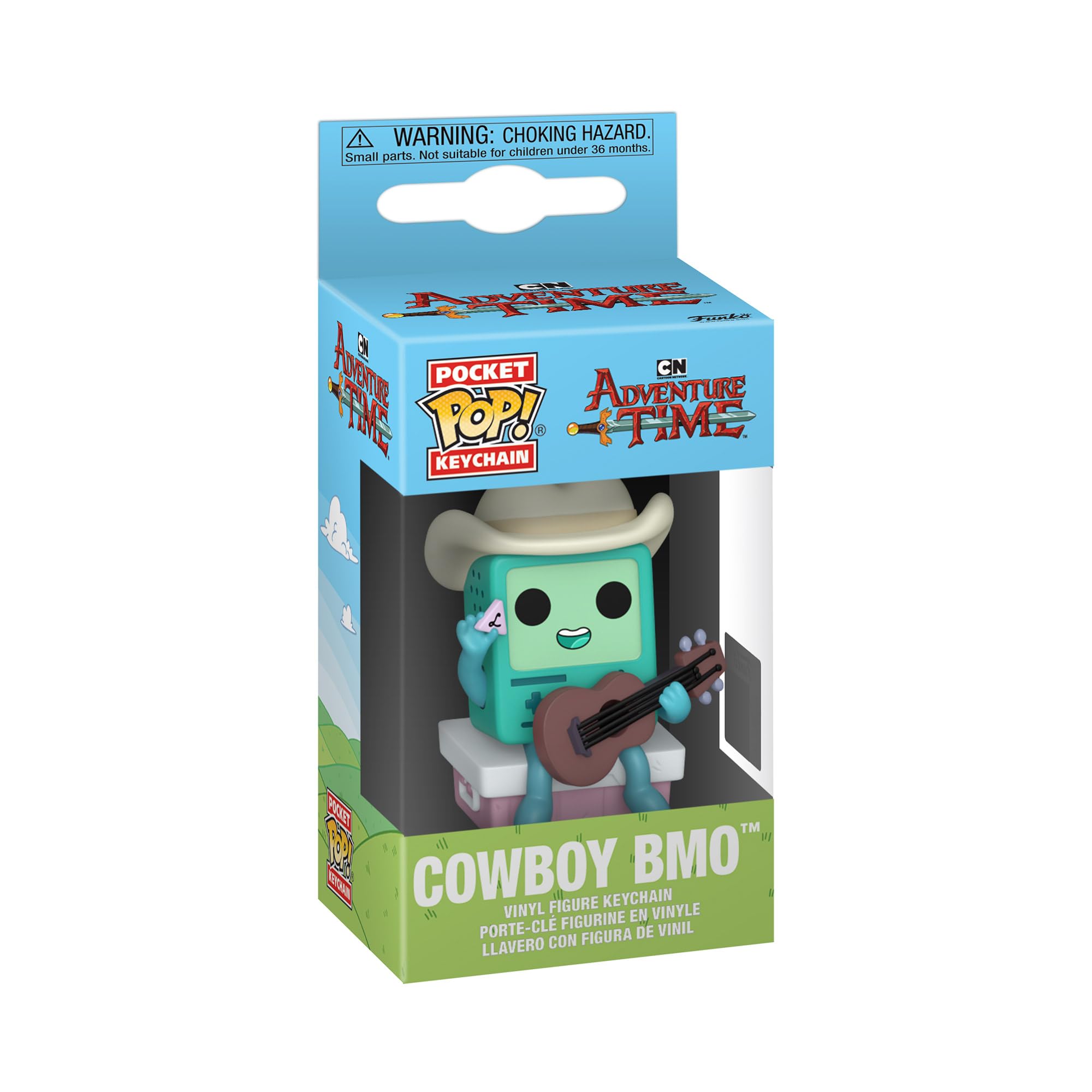 Funko POP! Keychain - Adventure Time Cowboy BMO w/Guitar | Vinyl | Model 92109