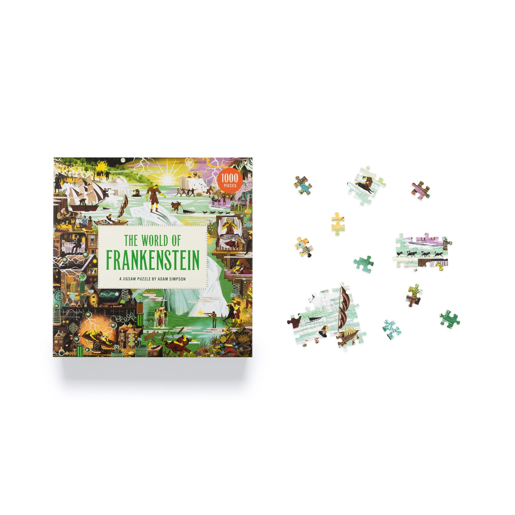 The World of Frankenstein Jigsaw Puzzle - 1000 Piece Gothic Horror Puzzle for Ages 10+ 5