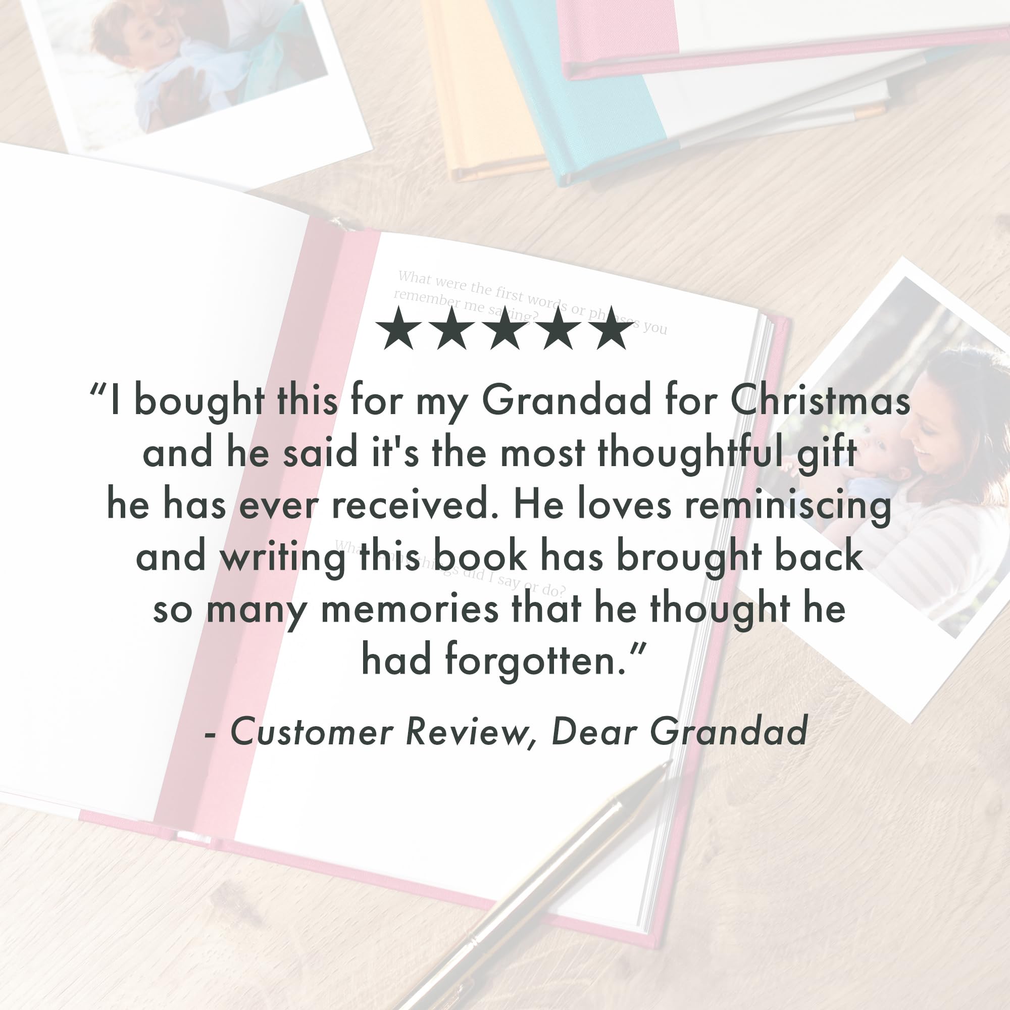 FROM YOU TO ME Dear Grandad, from you to me Memory Journal | Hardcover Notebook | English 6