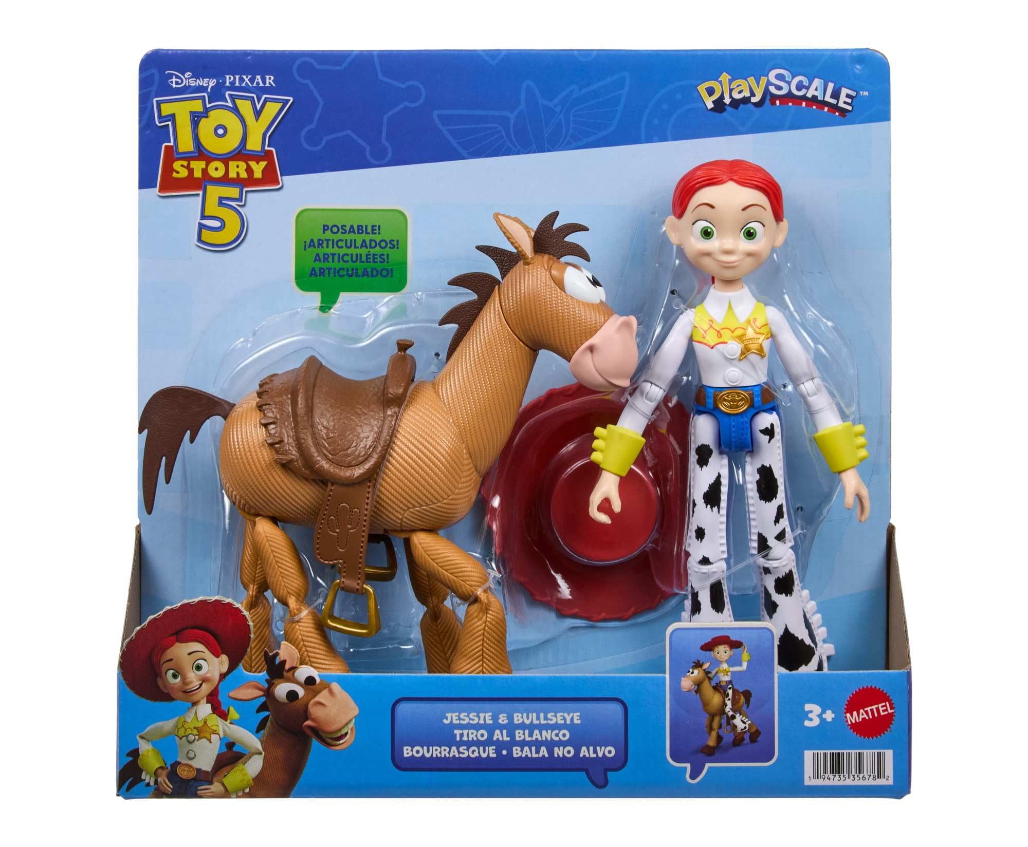 Mattel Disney and Pixar Toy Story 5 Jessie & Bullseye 7-Inch Action Figure 2-Pack 7