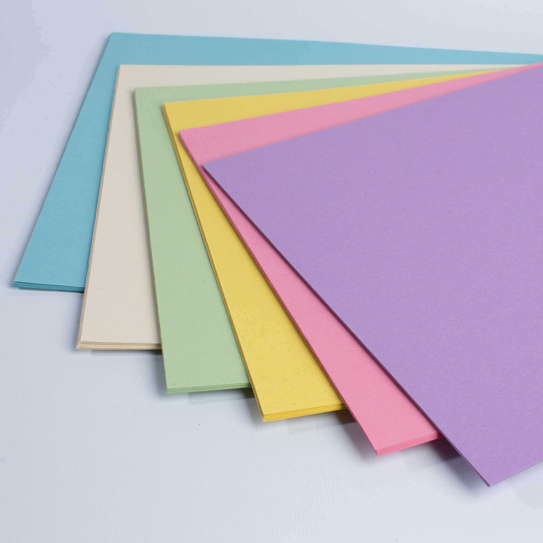 House of Card & Paper A4 160 GSM Card - Rainbow Pastel Coloured Card (50 Sheets) 1