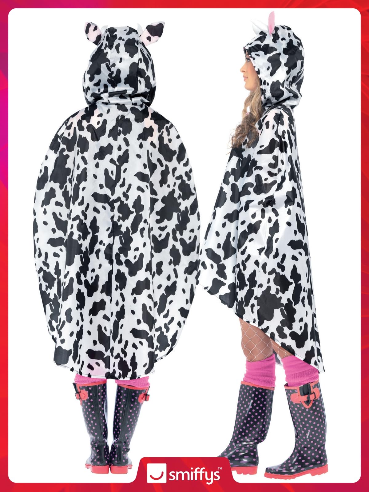 Smiffys Cow Party Poncho - Novelty Costume | One Size | Polyester 4