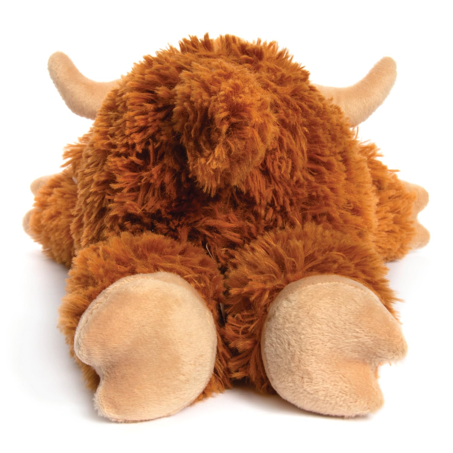L & P Home & Gifts Recycled Pet Pals Laying Highland Cow - Eco-Friendly Plush Toy 2