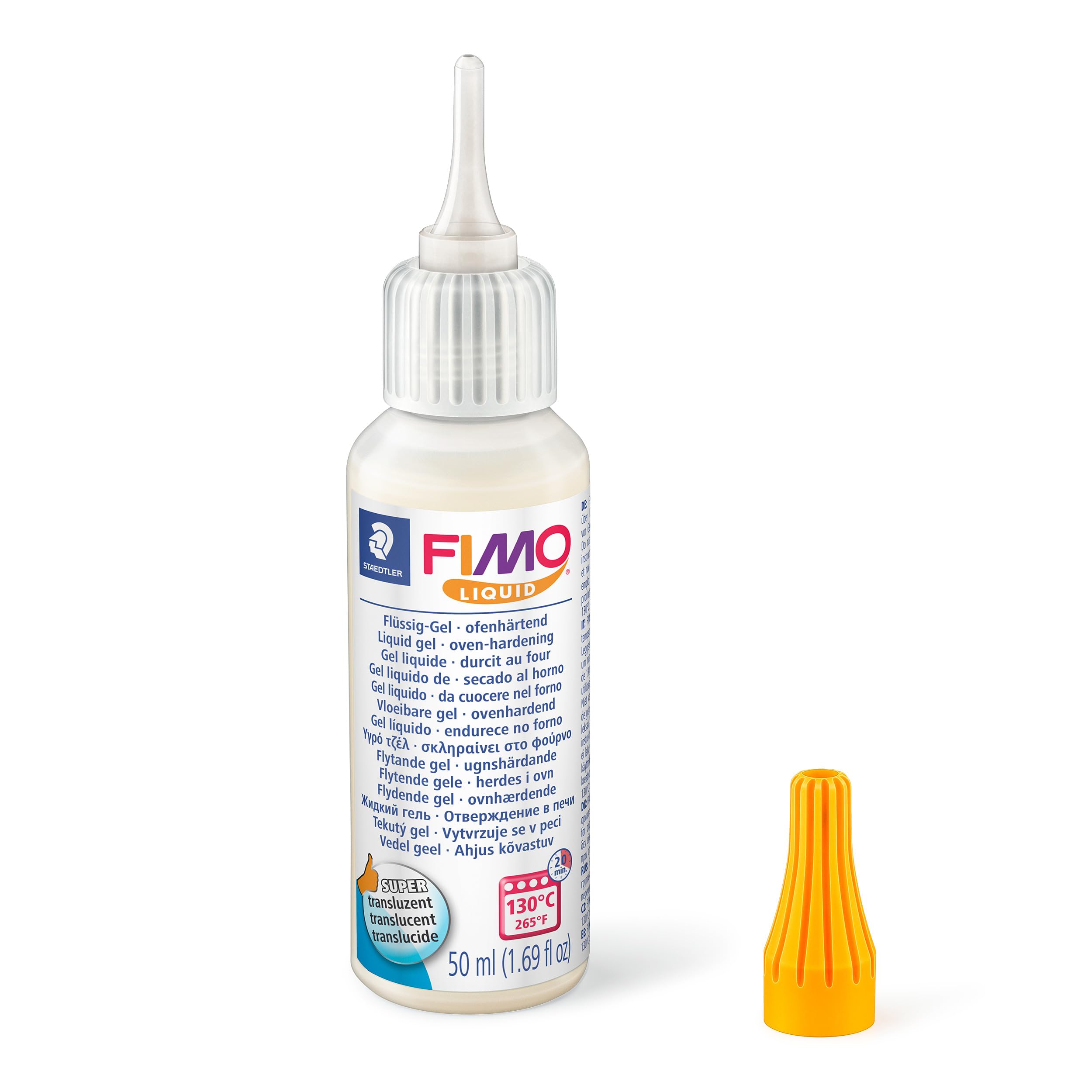 STAEDTLER FIMO Liquid Oven-Hardening Decorating Gel - Translucent, Flexible Finish | 50ml 2