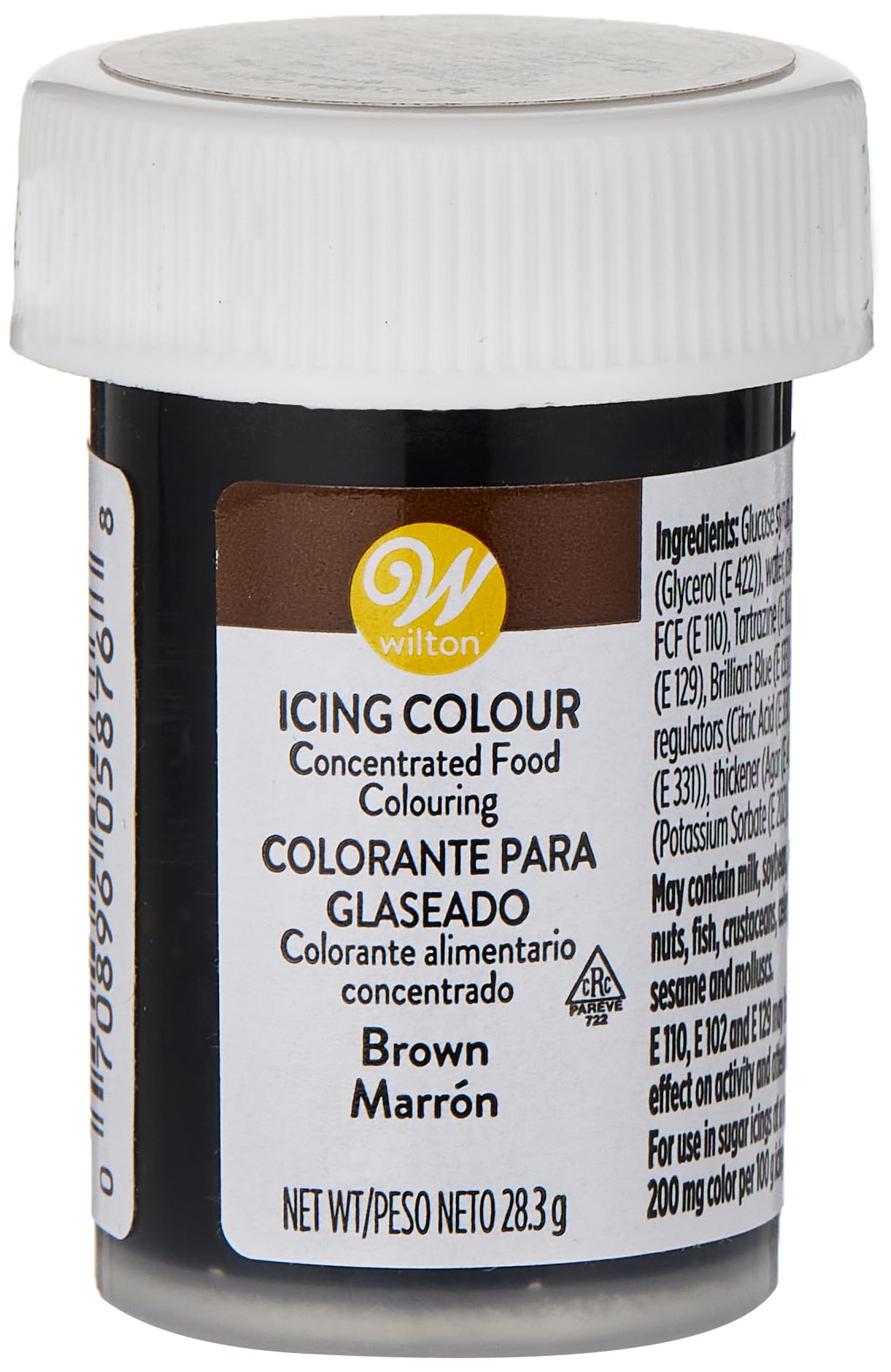 Wilton Brown Icing Gel Colour - Deep Rich Colour | Gel Formula | 28.3g (1oz) Jar 1