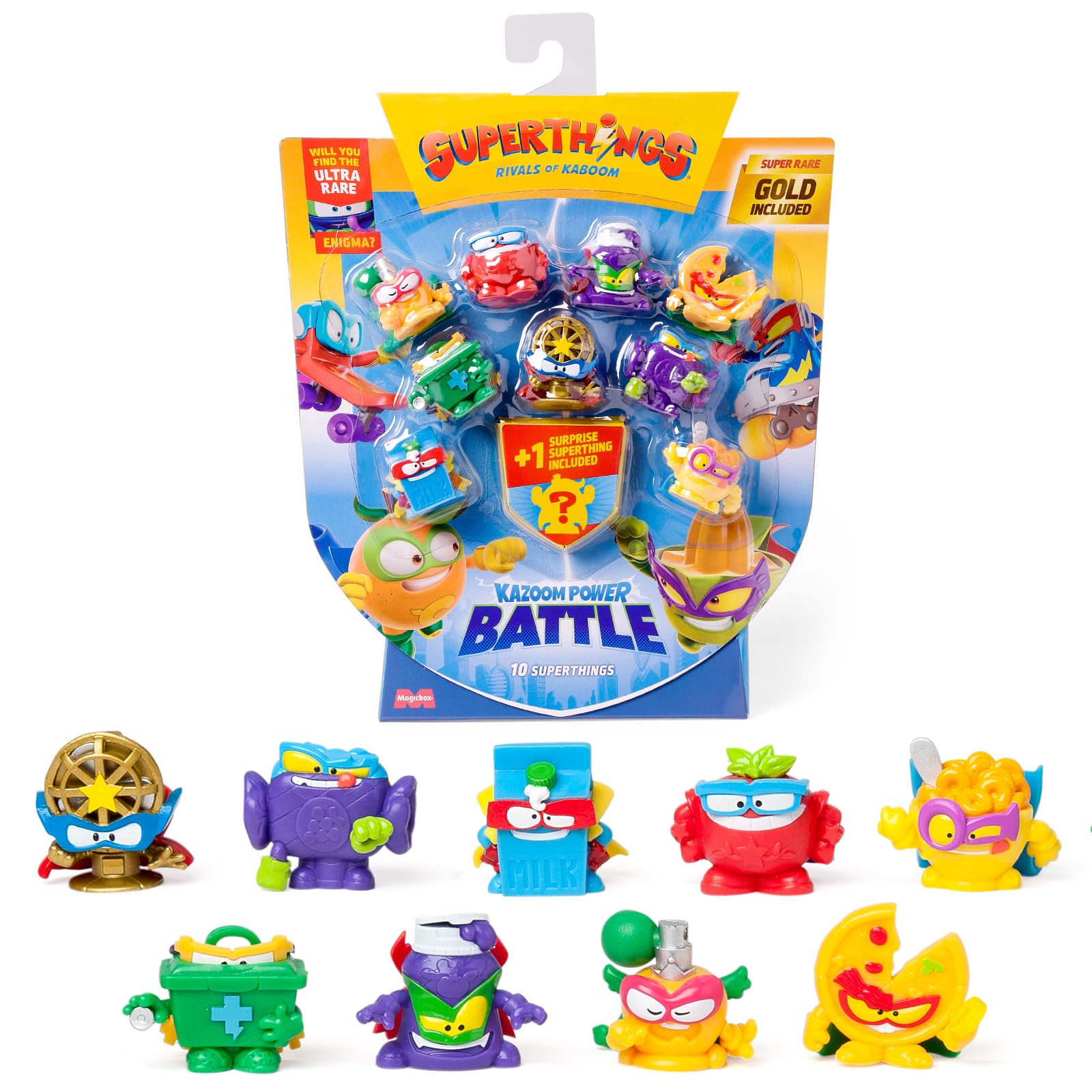 SUPERTHINGS RIVALS OF KABOOM Kazoom Power Battle - 10 Pack Action Figures | Unisex Children 1