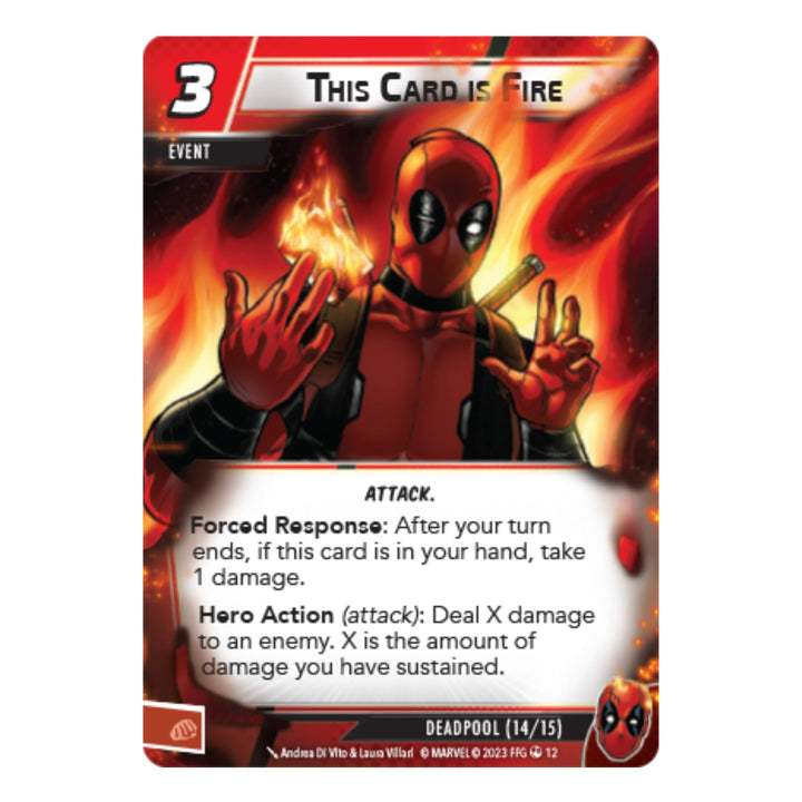 Fantasy Flight Games Marvel Champions: Deadpool Expanded Hero Pack Card Game