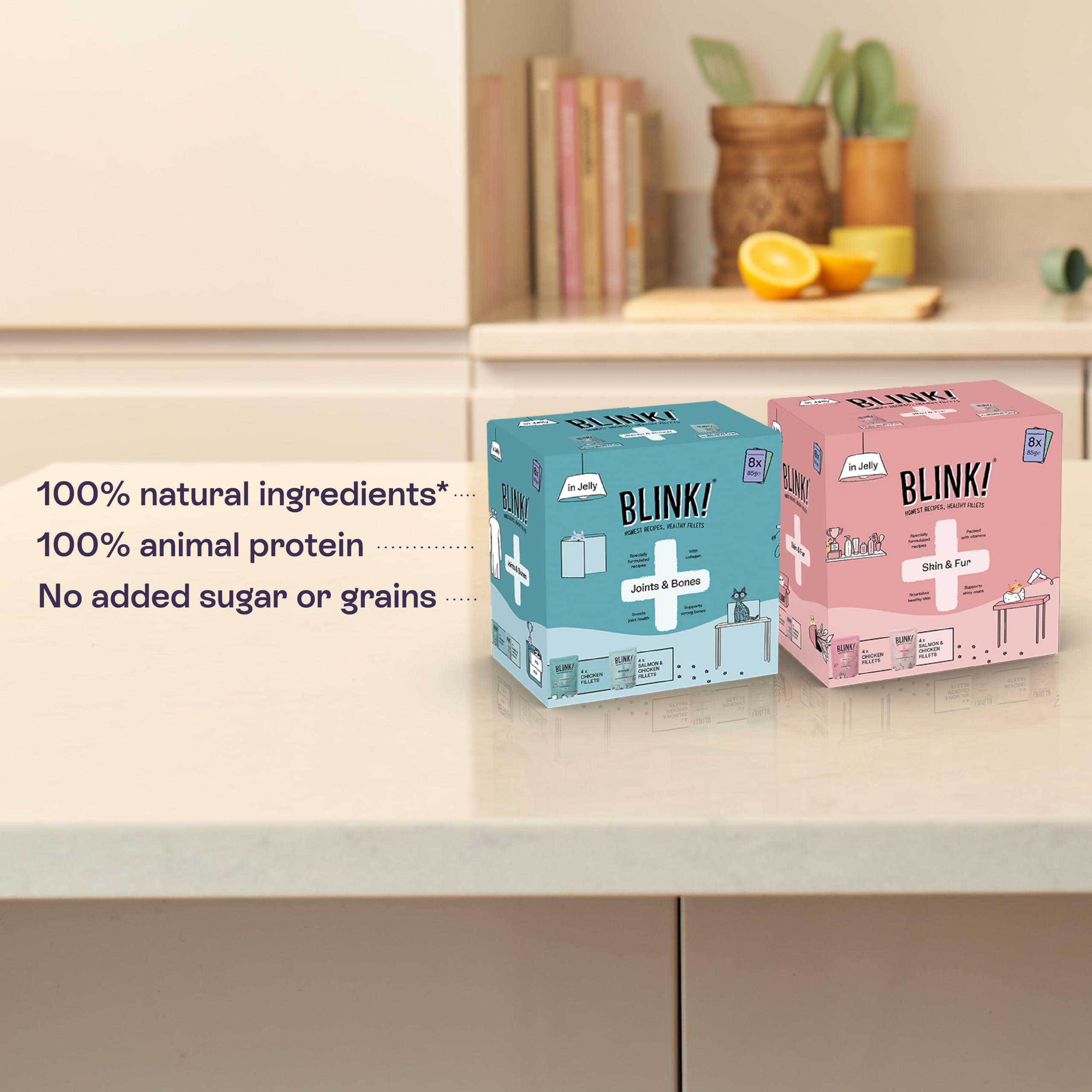 BLINK Joints & Bones Pate for Cats - Hip & Joint Support | 85g Pouches (Pack of 8)