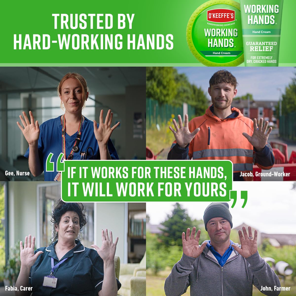 O'Keeffe's Working Hands Hand Cream (96g Jar, 2 Pack) 7