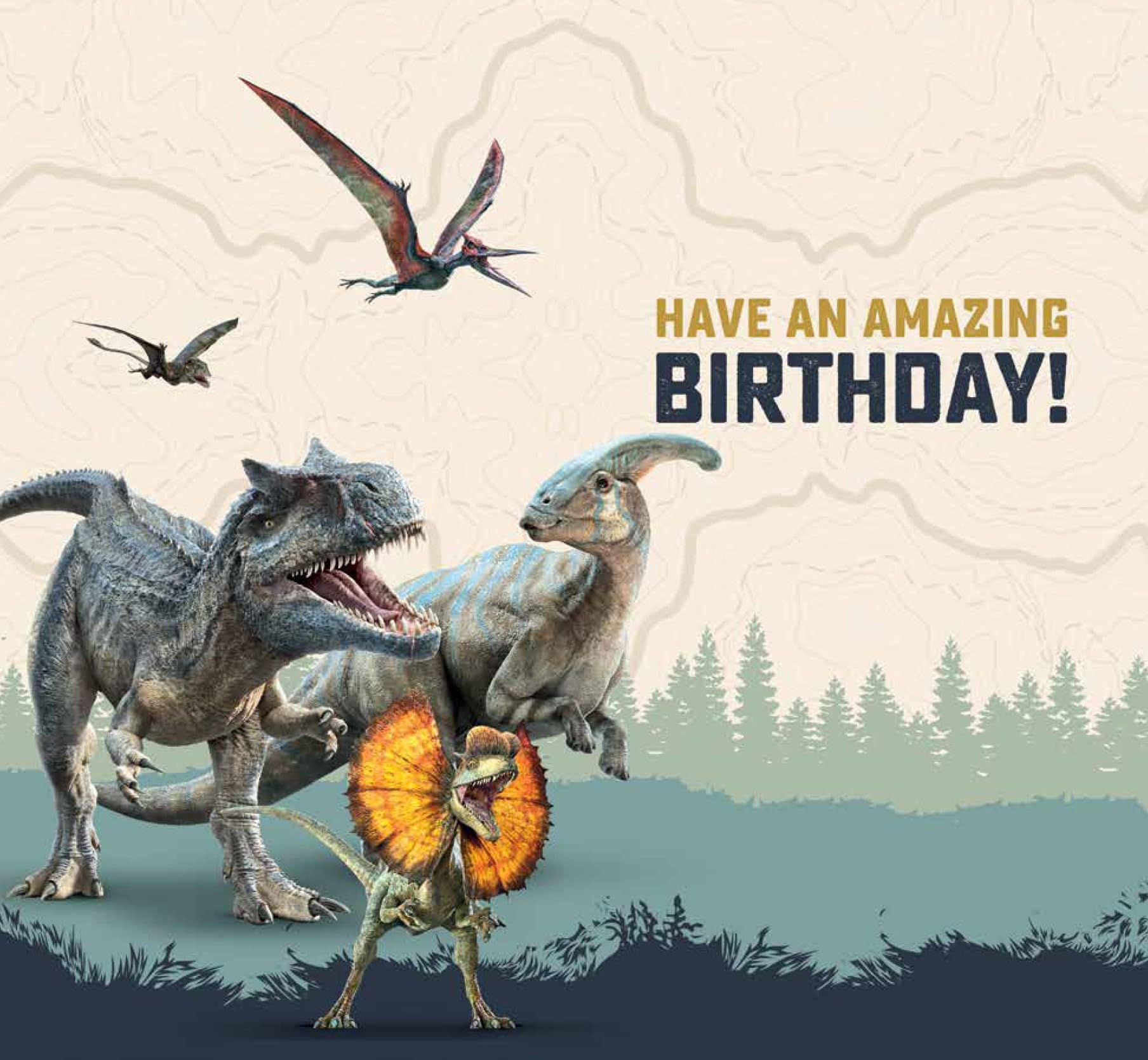 Jurassic World Age 6 Birthday Card 4