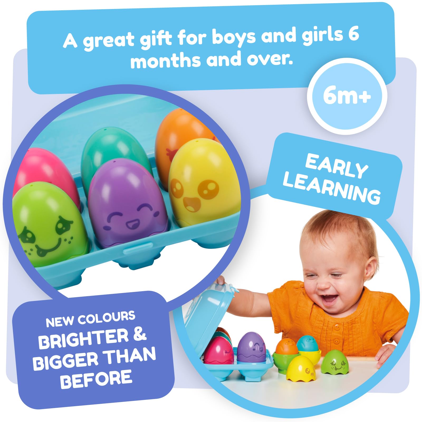 Toomies Hide & Squeak Bright Chicks - Shape Sorter & Color Matching Toy | Ages 6-36 Months 6