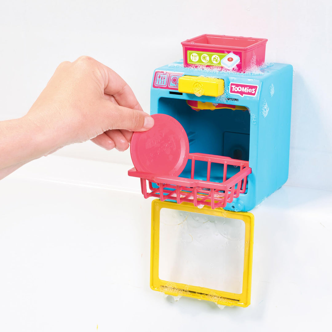 TOMY Toomies Spin & Splash Dishwasher – Interactive Bath Toy for Toddlers 18M+