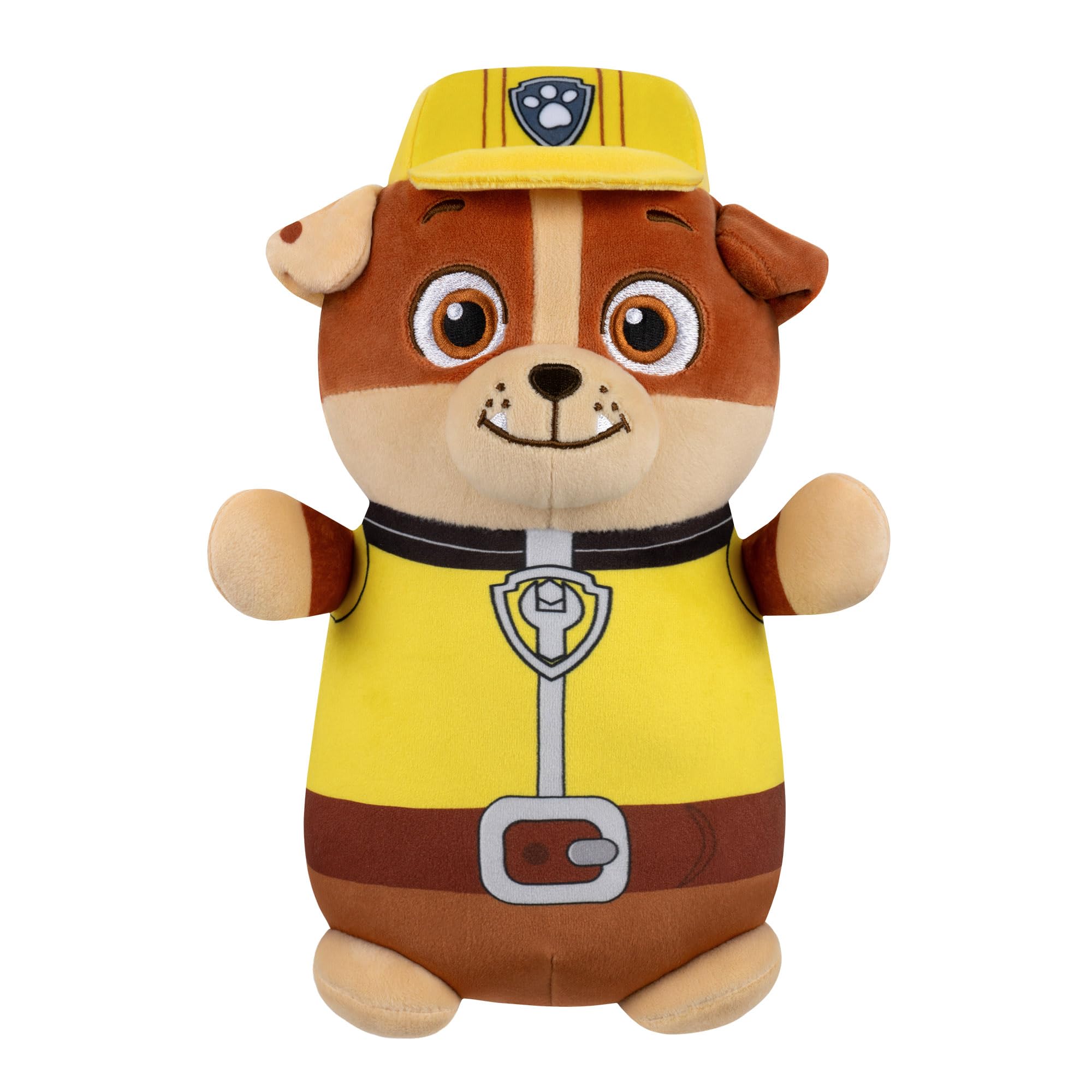 Squishmallows Paw Patrol 10-Inch Rubble HugMees Plush - Super Soft Cuddly Toy 1