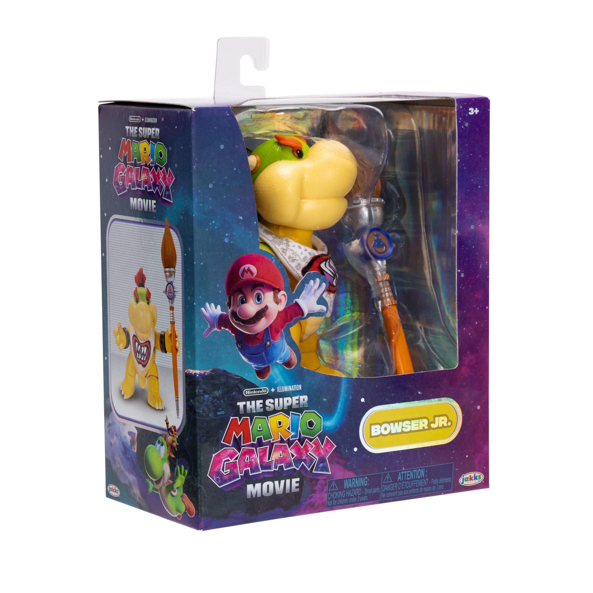 Jakks Pacific Super Mario Galaxy Movie Bowser Jr. Action Figure | 5-inch | 17 Points of Articulation 5