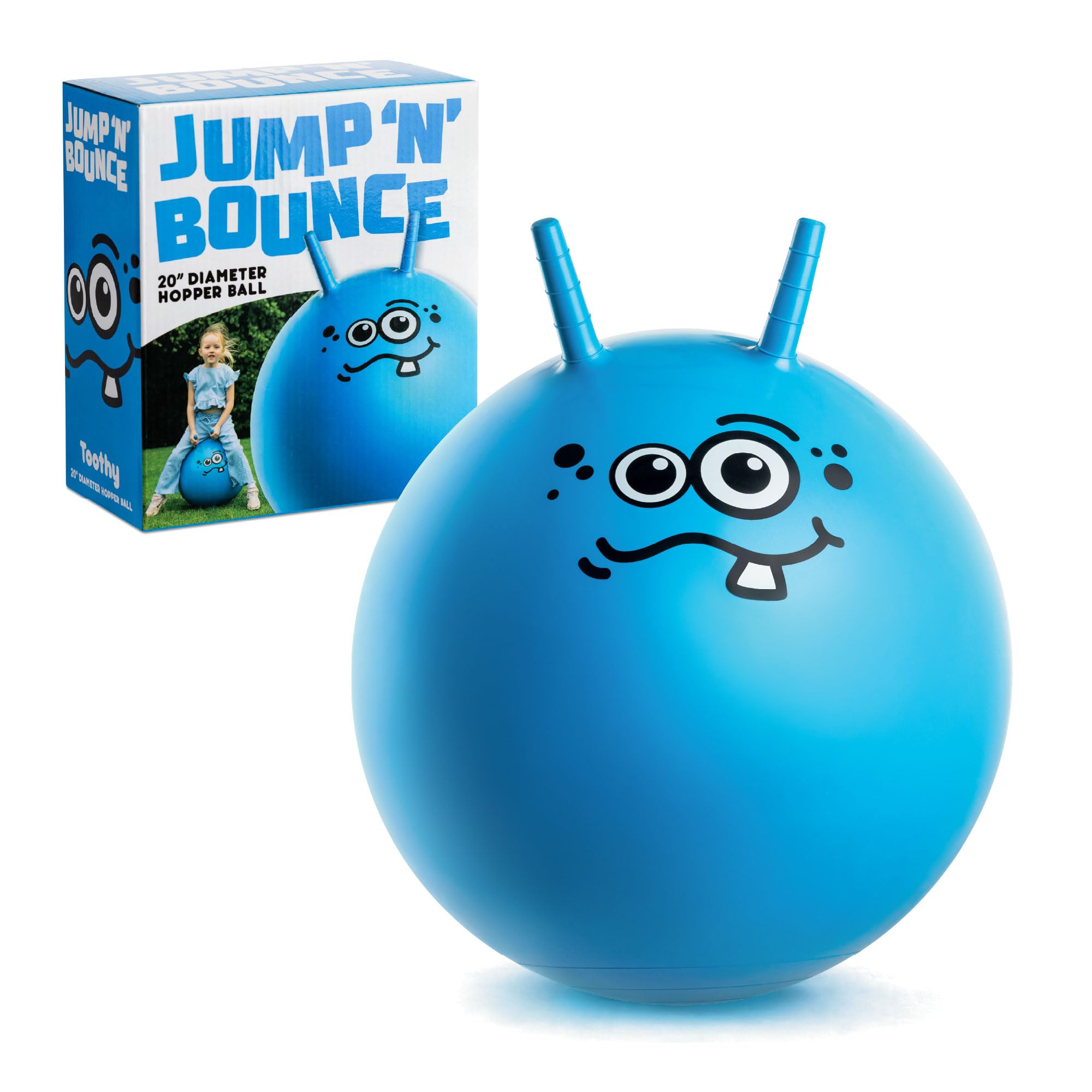 Toyrific Jump N Bounce Space Hopper - Toothy Design | 50cm | Supports up to 50kg 1