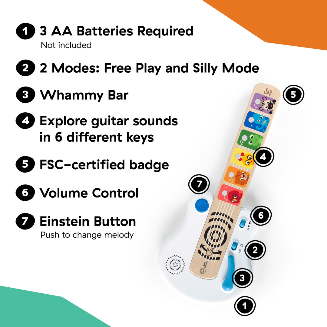 Baby Einstein Strum Along Songs Magic Touch Wooden Guitar - 12 Months+