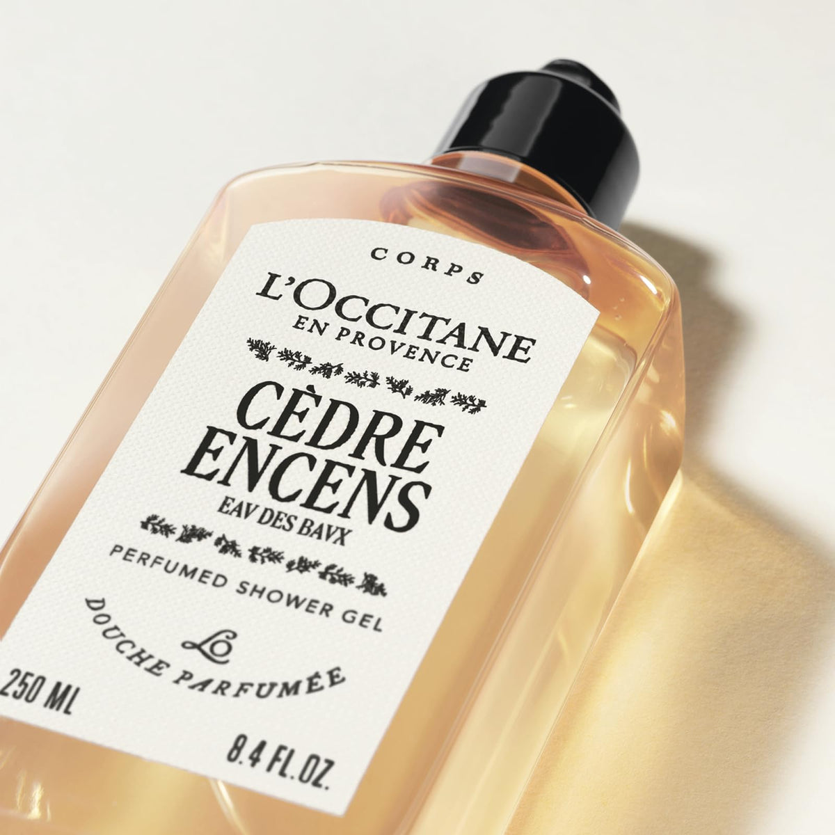 L'OCCITANE Cèdre Encens Shower Gel - Warm Cedarwood & Incense Scent, 250ml