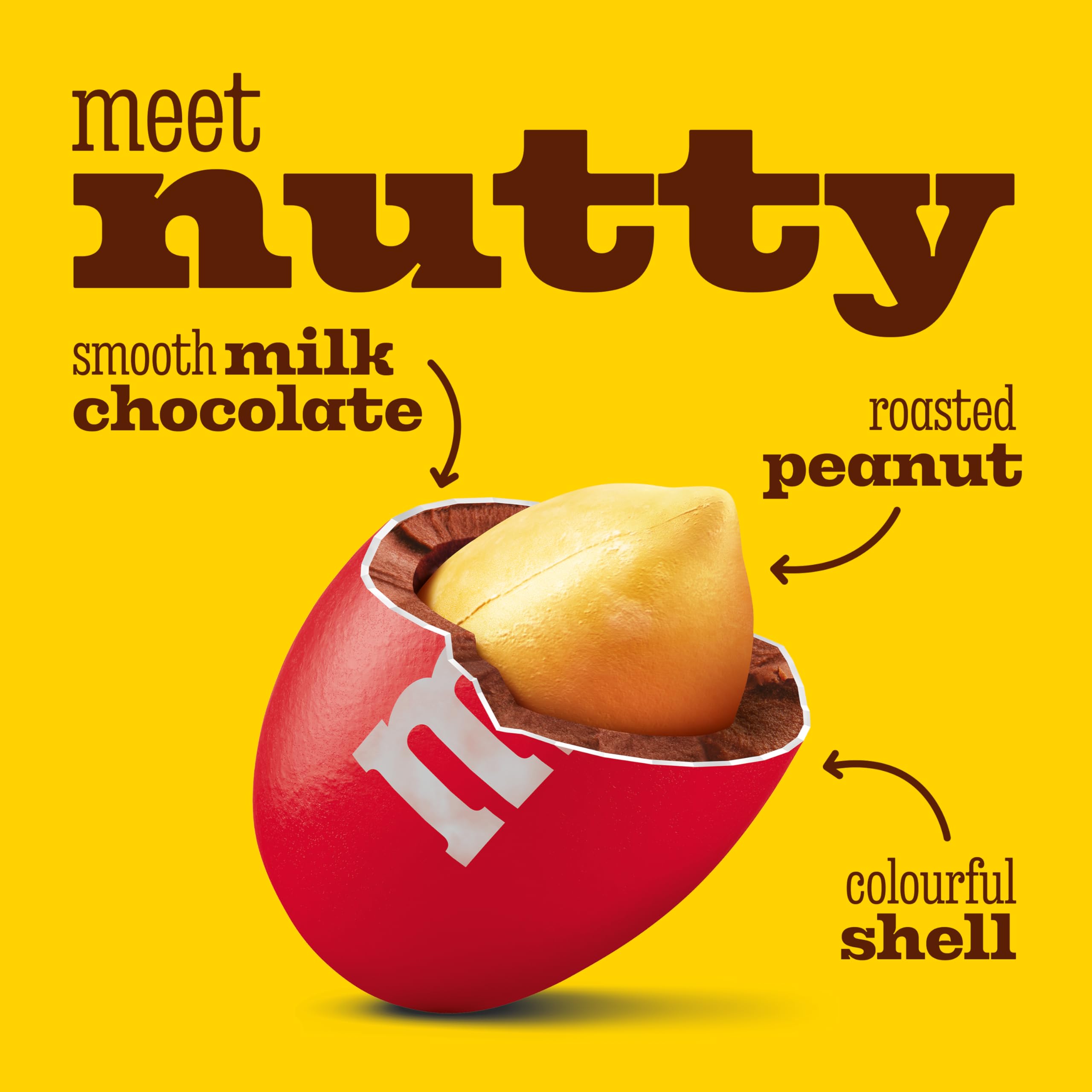 M&M's Peanut Milk Chocolate Party Bulk Bag - 800g Snack Pack 3