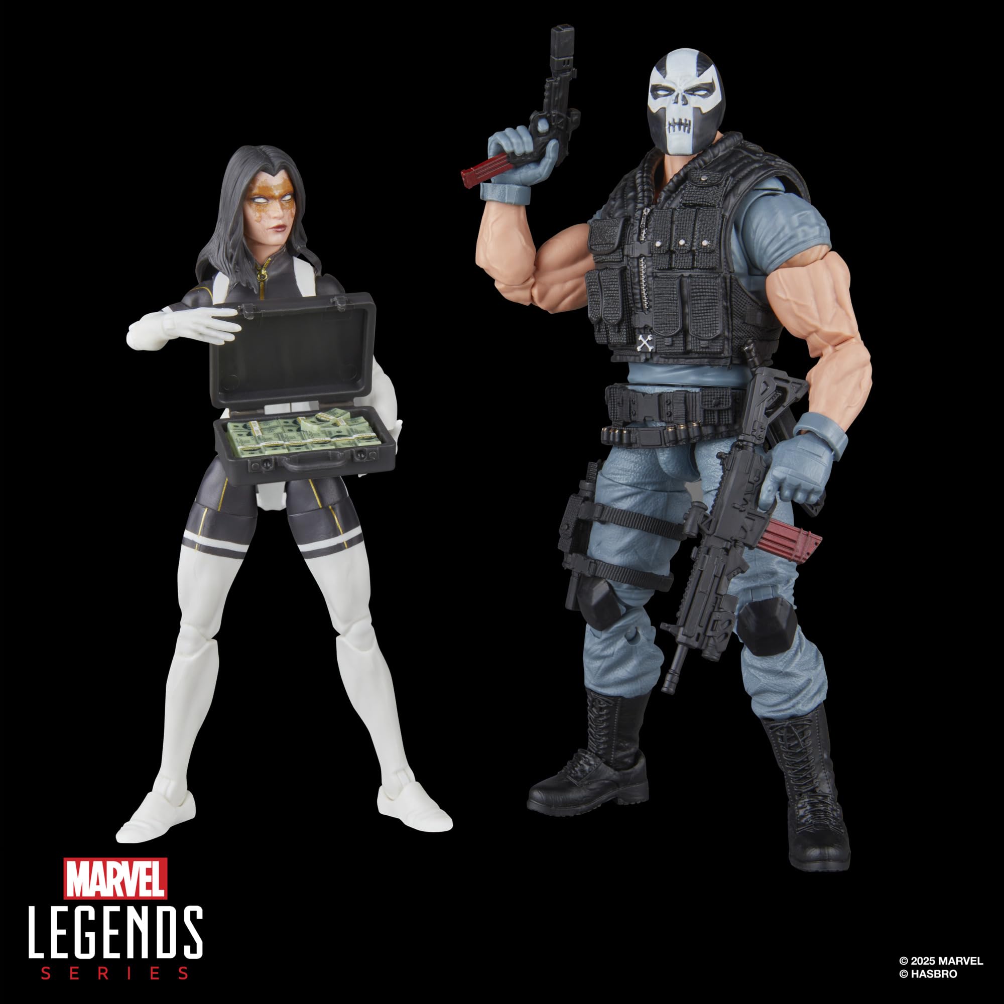 Marvel Legends Madame Masque and Crossbones Action Figures - 15cm Scale, 18 Accessories, Ages 4+ 6