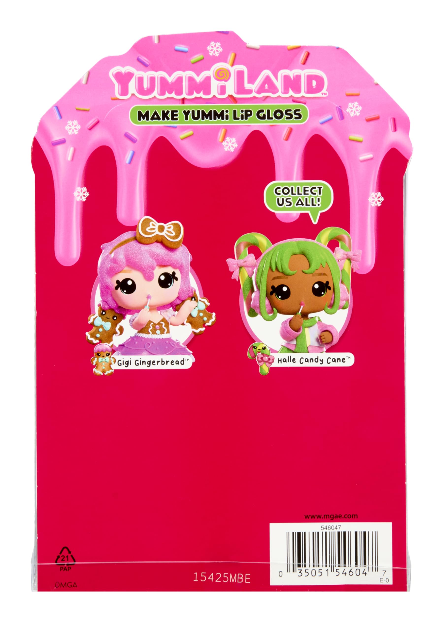 Yummiland Gigi Gingerbread Holiday Doll - Articulated Fashion Doll with DIY Scented Lip Gloss Kit | Ages 4+ 6