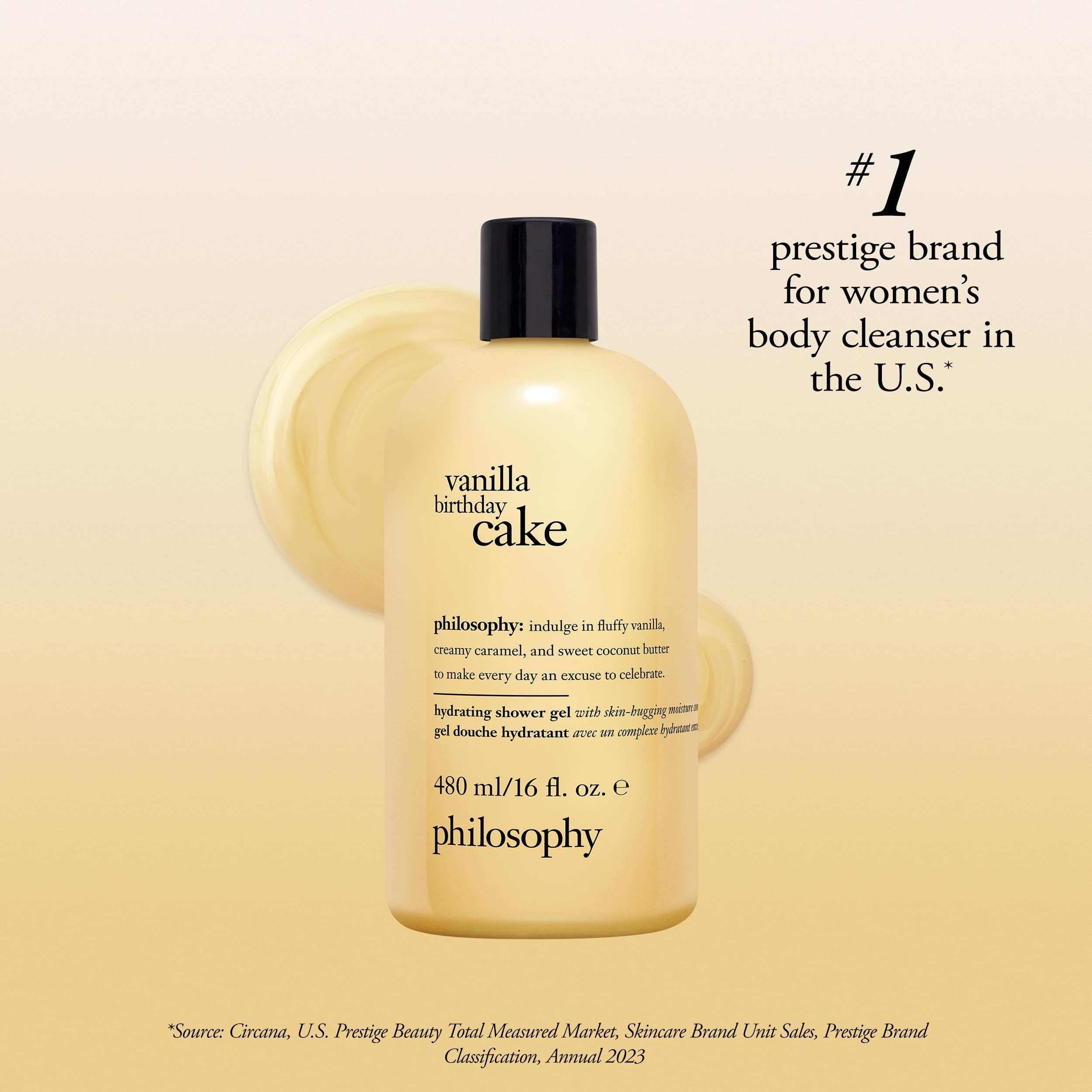 philosophy Vanilla Birthday Cake Shower Gel - Cleanses & Conditions | 480 ml