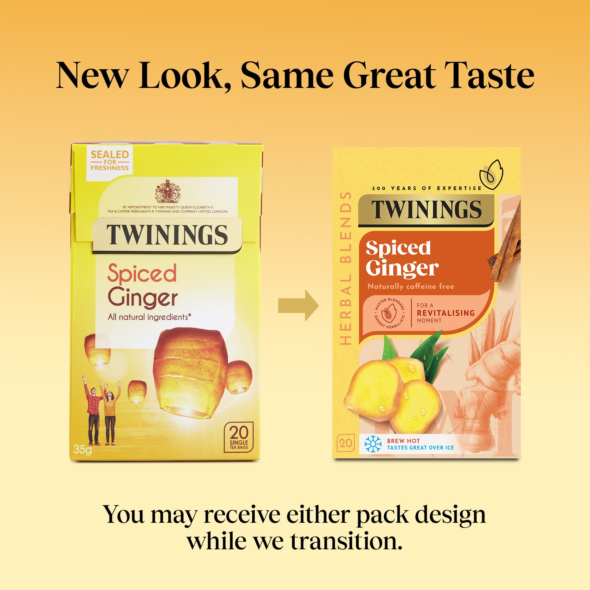 Twinings Ginger Flavoured Herbal Tea - 80 Biodegradable Teabags (4 x 20 Count) 2