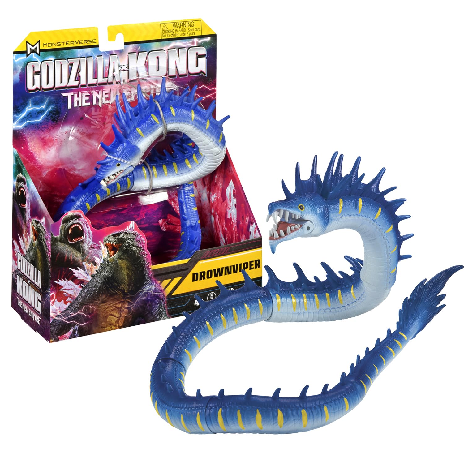 MonsterVerse Drownviper Action Figure - 6-Inch Scale | Dynamic Articulation | Ages 4+ 1