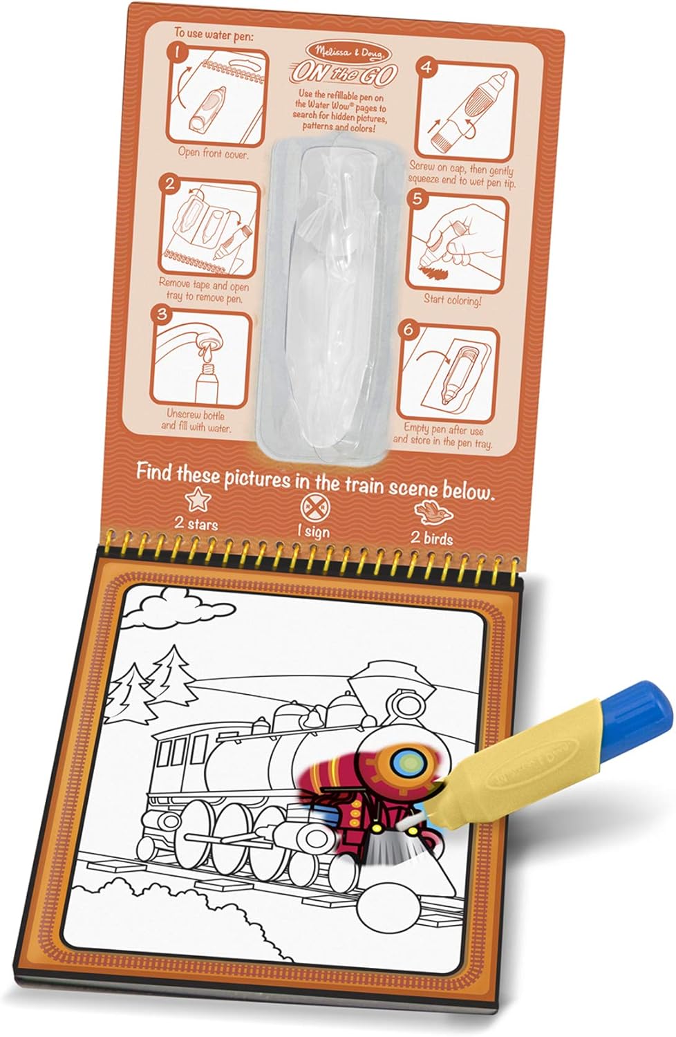 Melissa & Doug On the Go Water Wow! Reusable Water-Reveal Activity Pad - Vehicles 5