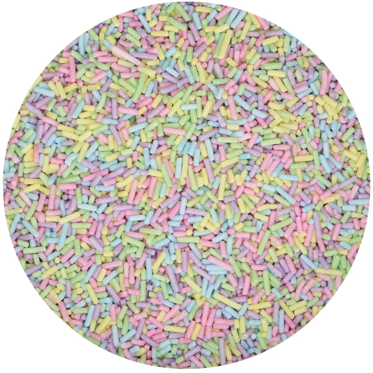 FunCakes Sugar Strands Pastel Sprinkles - XL Size, 80g | Great Taste for Cakes & Desserts