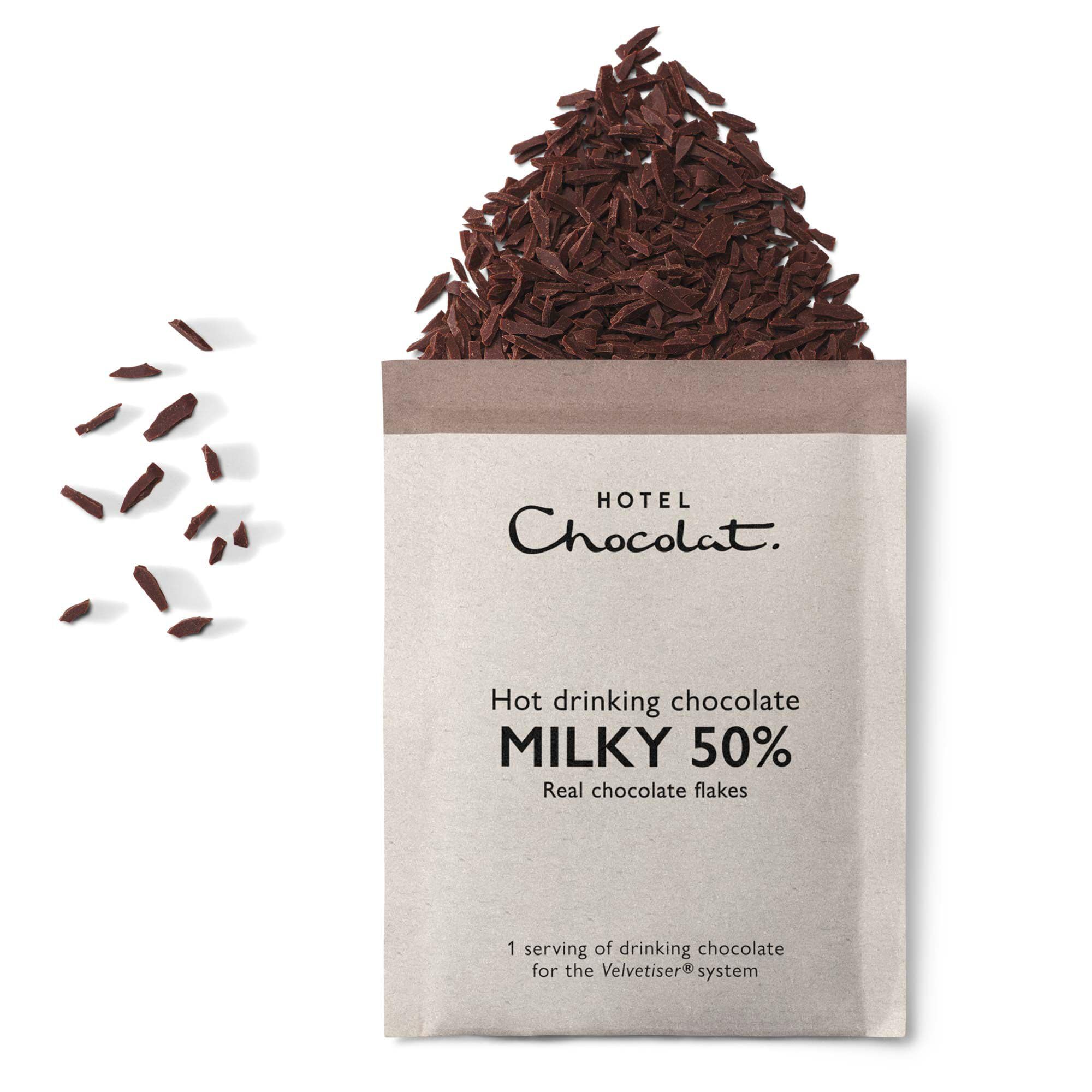 Hotel Chocolat - 100% Dark Honduras Hot Chocolate Sachets (10 Servings) 10