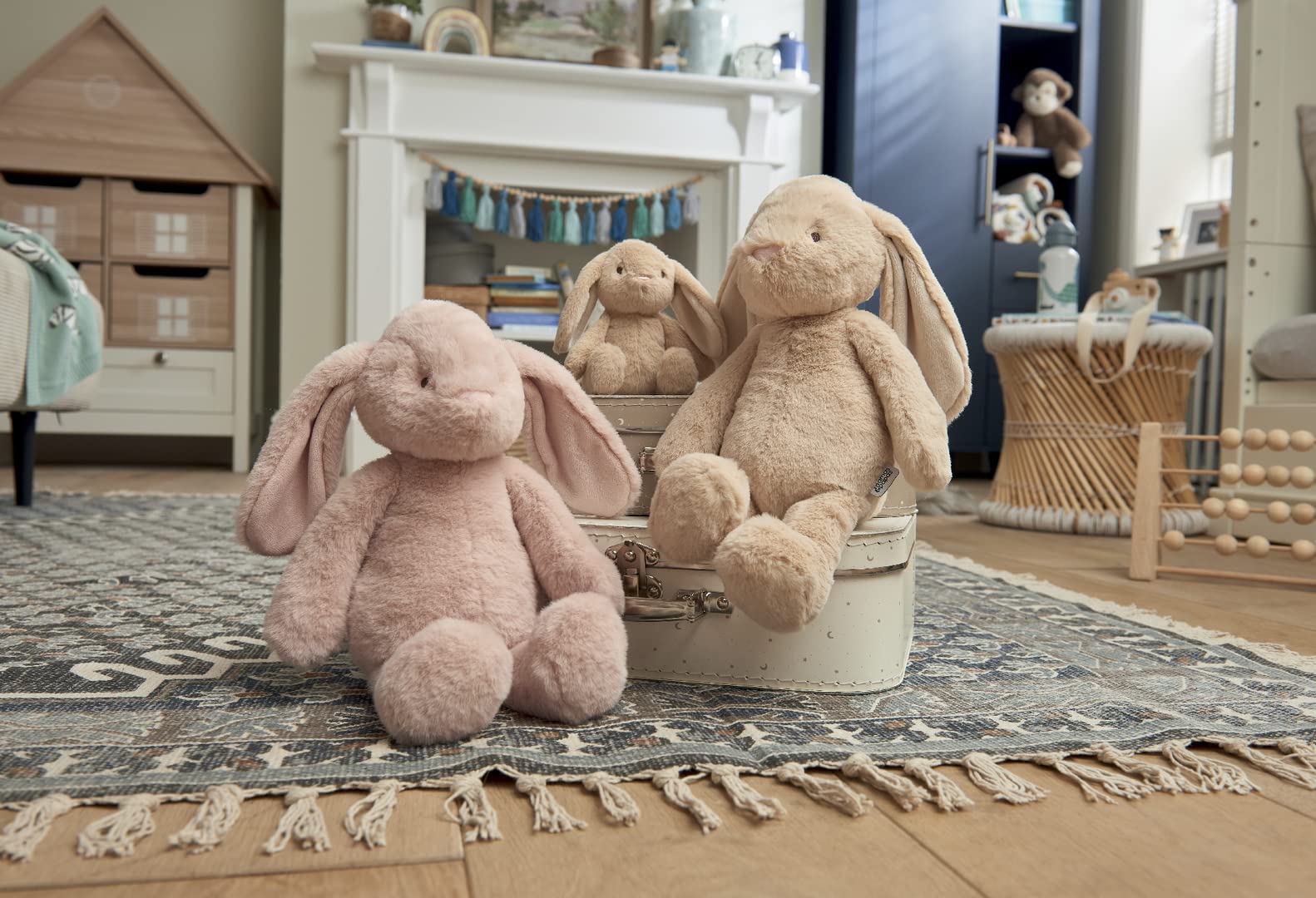 Mamas & Papas Bunny Soft Toy - Super-Cuddly Faux Fur, Suitable From Birth 3