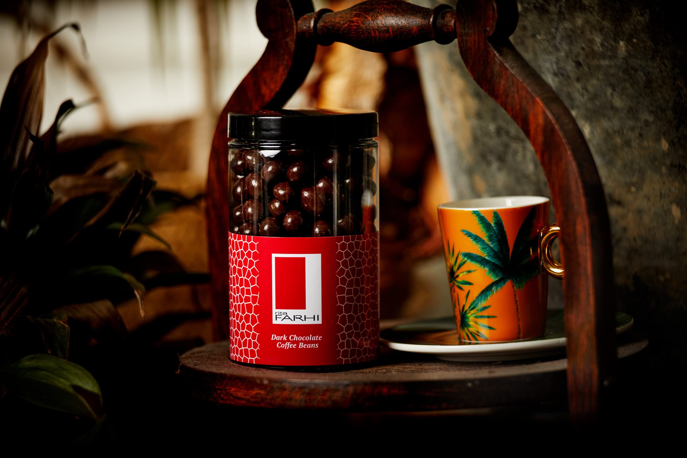 Rita Farhi Dark Chocolate Covered Coffee Beans in Gift Jar - 290g 3