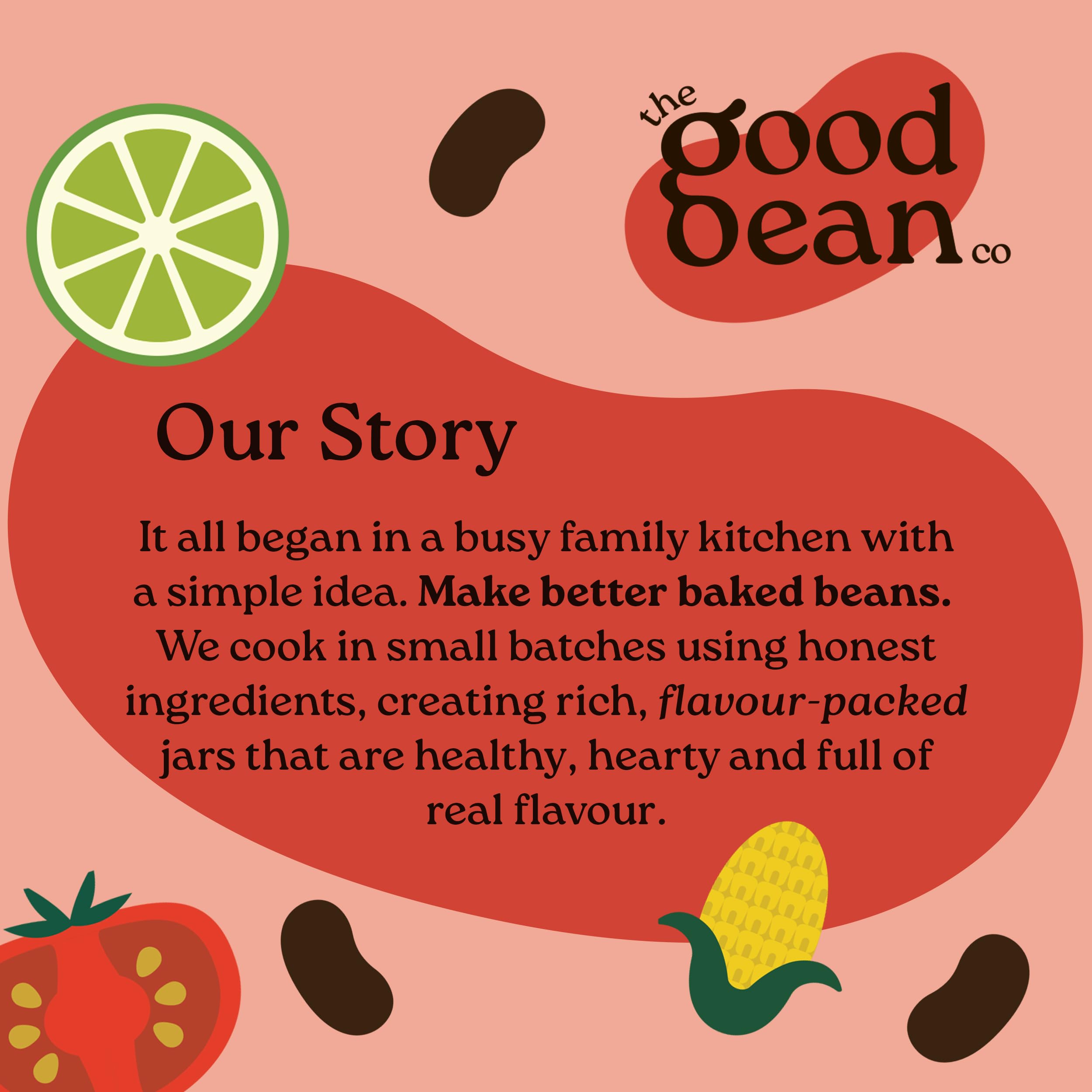 The Good Bean Co Mexican Baked Beans 350g - Spicy Black Beans in Smoky Chilli Sauce 2