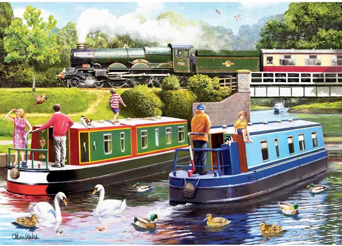 Ravensburger Leisure Days No. 10 Day on The Canal - 1000 Piece Jigsaw Puzzle 1