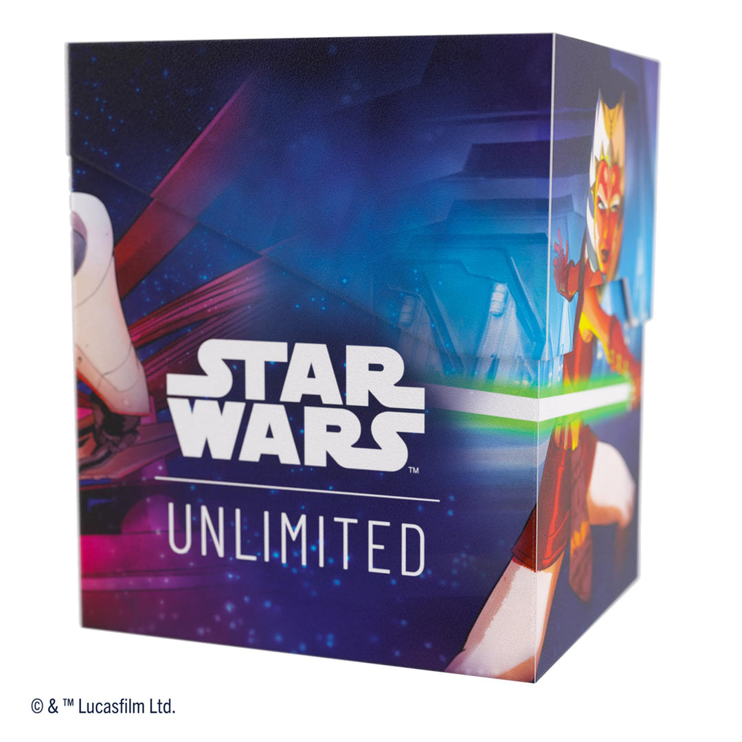 Gamegenic Star Wars Unlimited Soft Crate - Deck Box with Token Storage for Ahsoka Tano & General Grievous