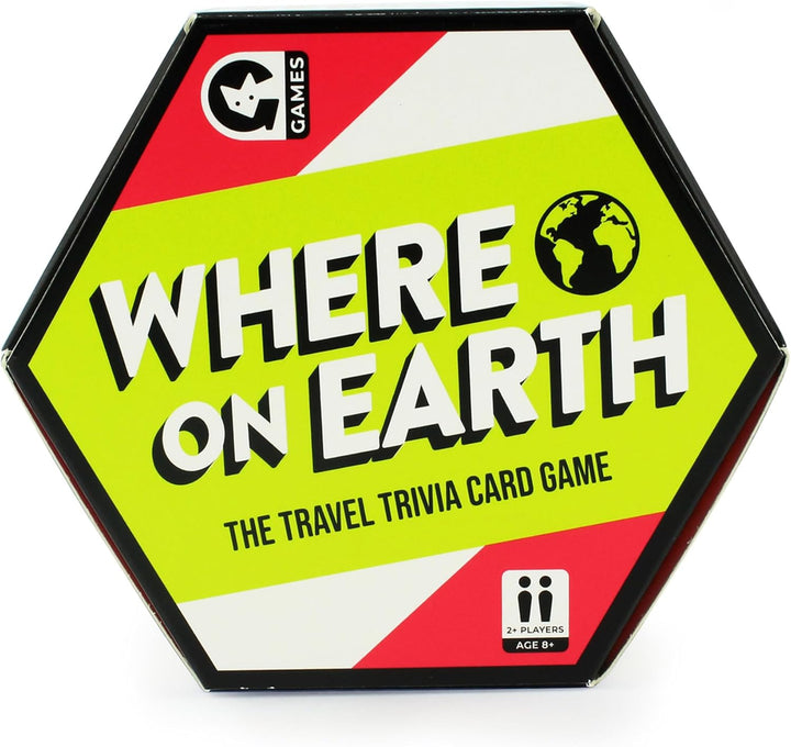 Ginger Fox Where On Earth Trivia Card Game for Ages 8+ (0112.1795.71.WOE.OSZ)